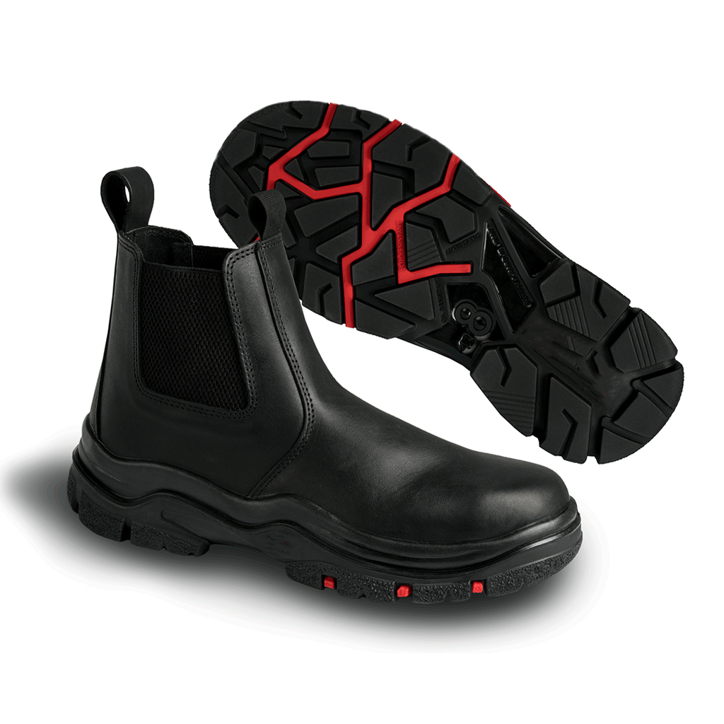 Steel Toe Cap Chelsea Boots - Black