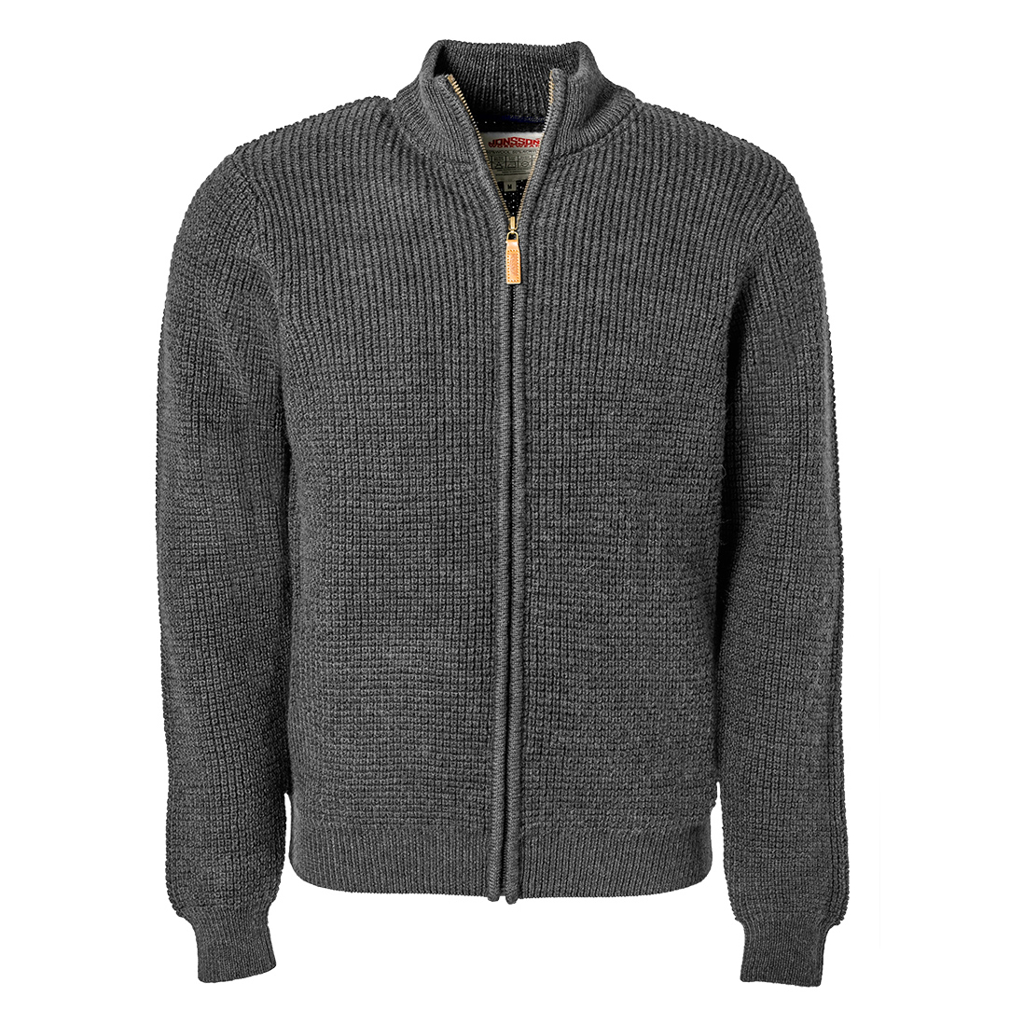 Men’s Full Zip Waffle Knit Jersey