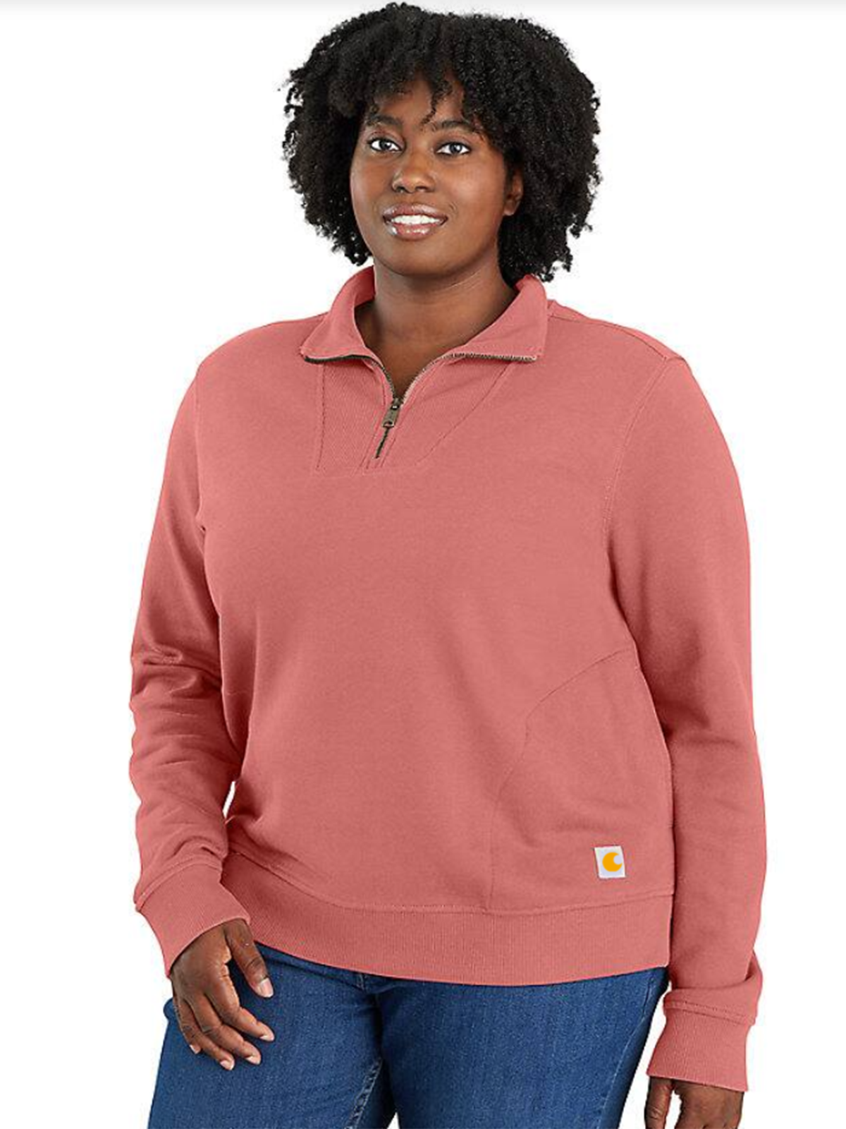 Women's TENCEL Fiber Series Relaxed Fit Half-Zip Sweatshirt
