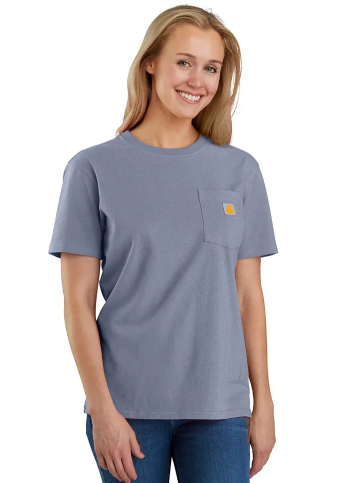 Women's Loose Fit Heavyweight Short-Sleeve Pocket T-Shirt