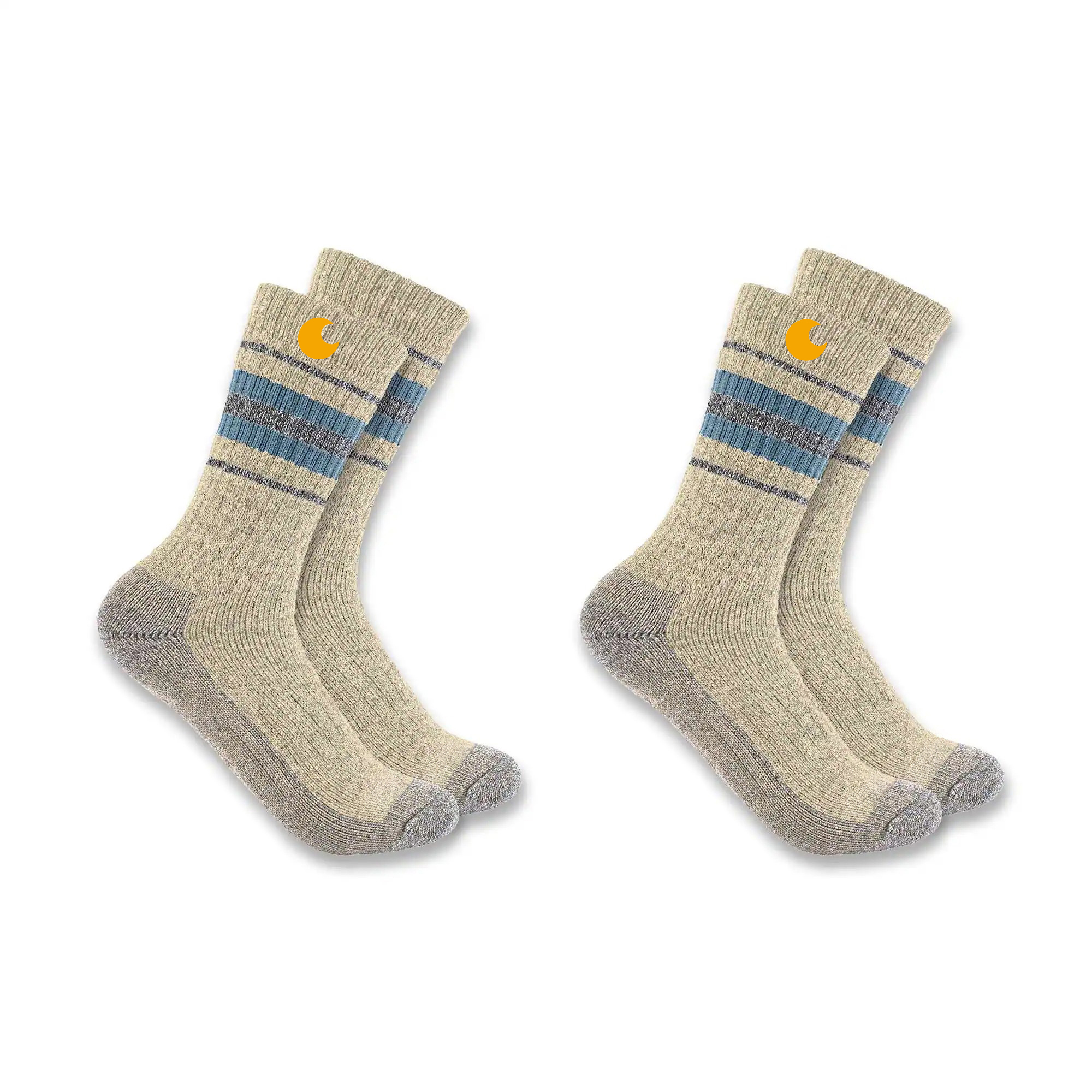 Women's Heavyweight Synthetic-Wool Blend Crew Sock 2-Pack