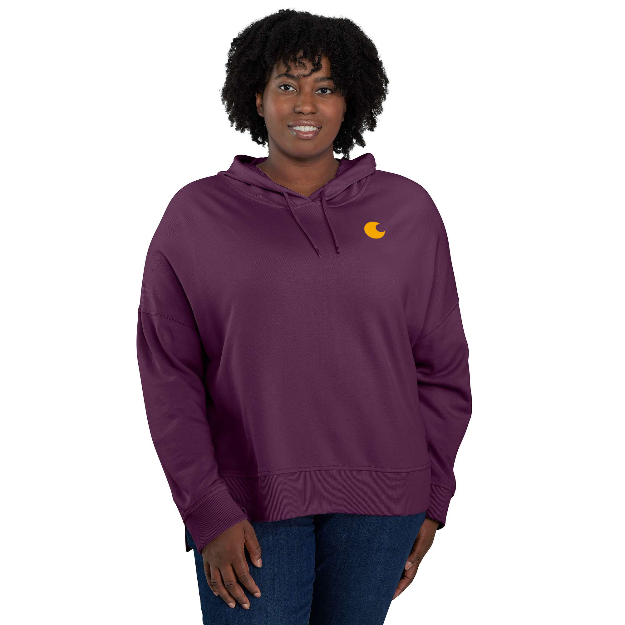 Women's TENCEL Fiber Series Loose Fit Graphic Hooded Sweatshirt