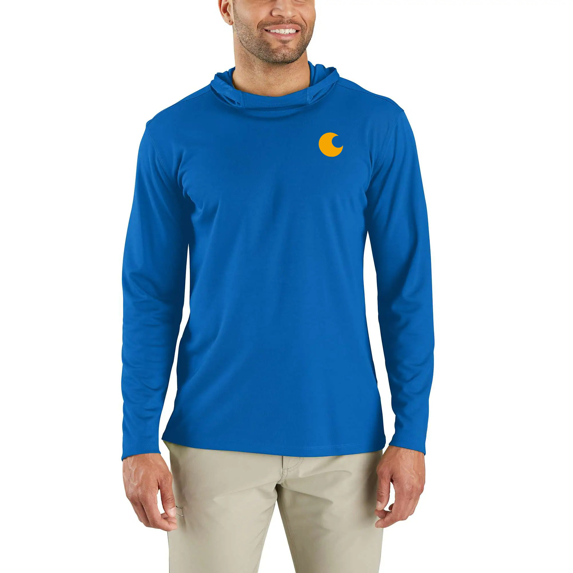 Force Sun Defender Lightweight Long-Sleeve Hooded Logo Graphic T-Shirt