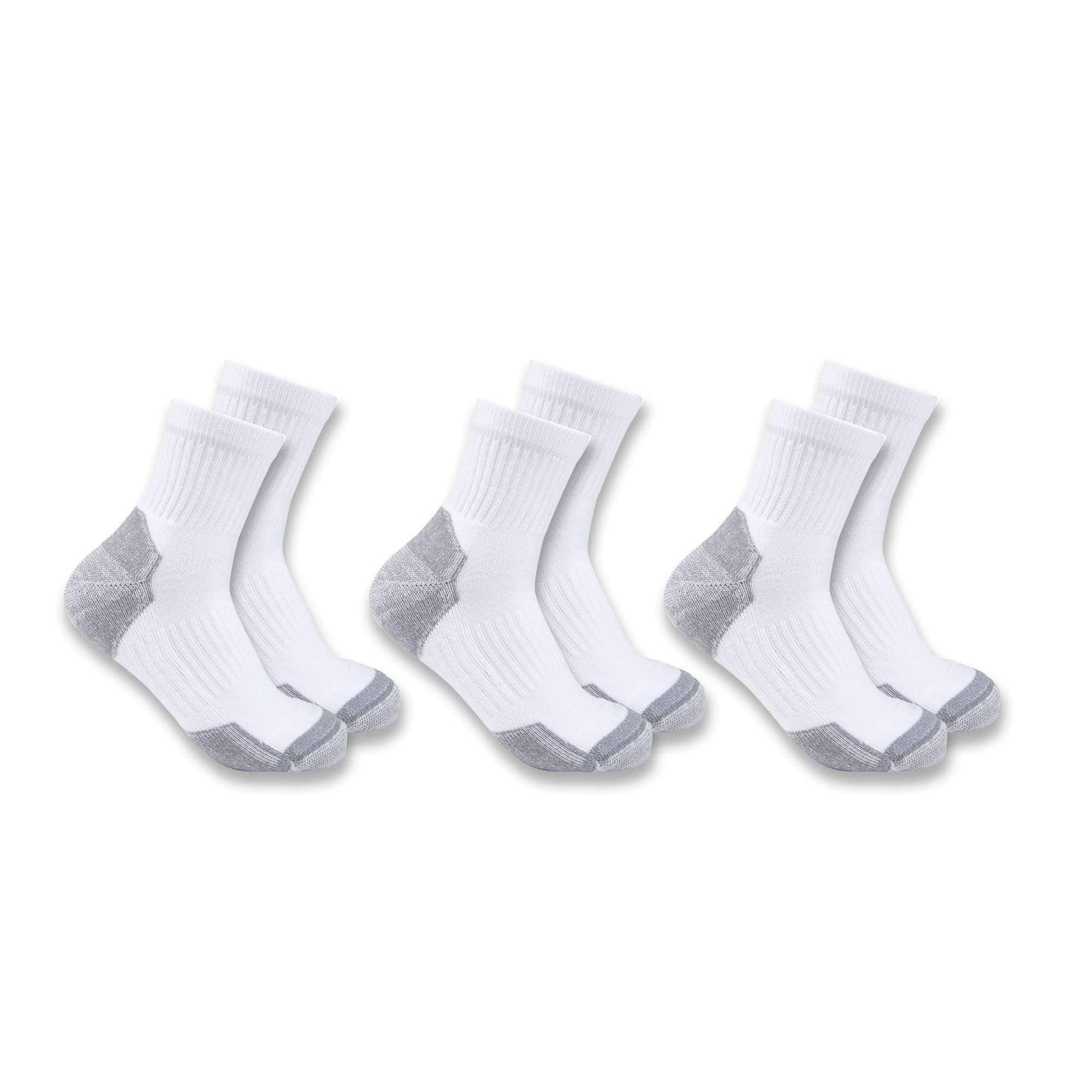 Midweight Cotton Blend Quarter Sock 3-Pack
