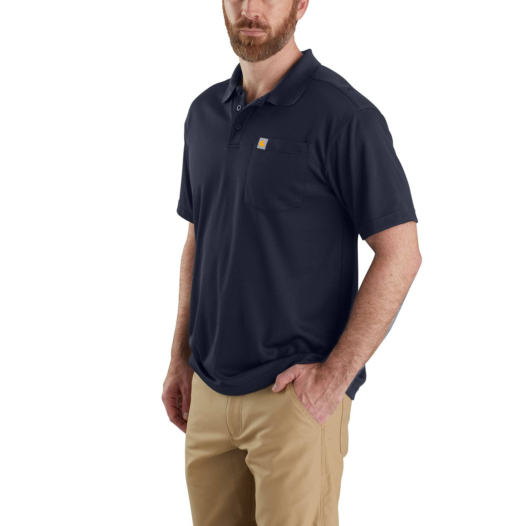 Force Relaxed Fit Lightweight Short-Sleeve Pocket Polo