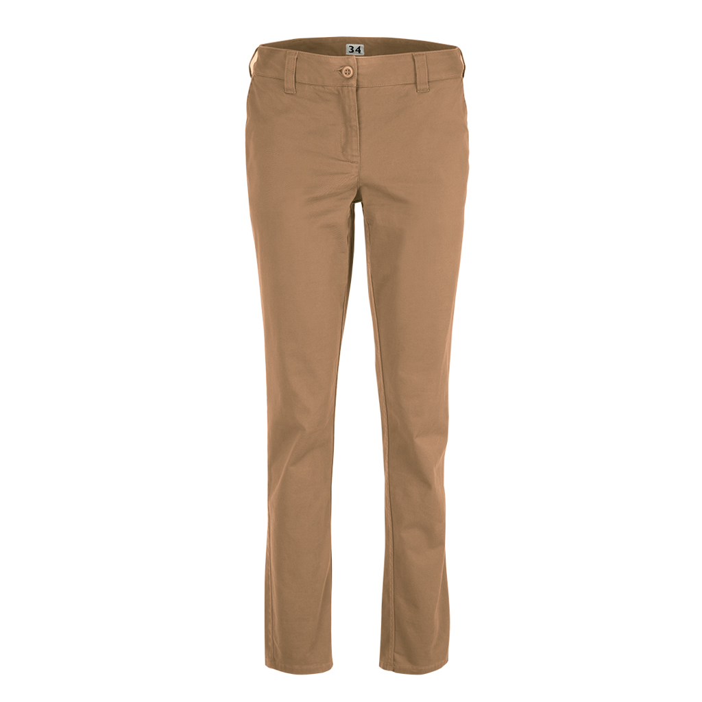 Stretch Women’s Flat Front Chino
