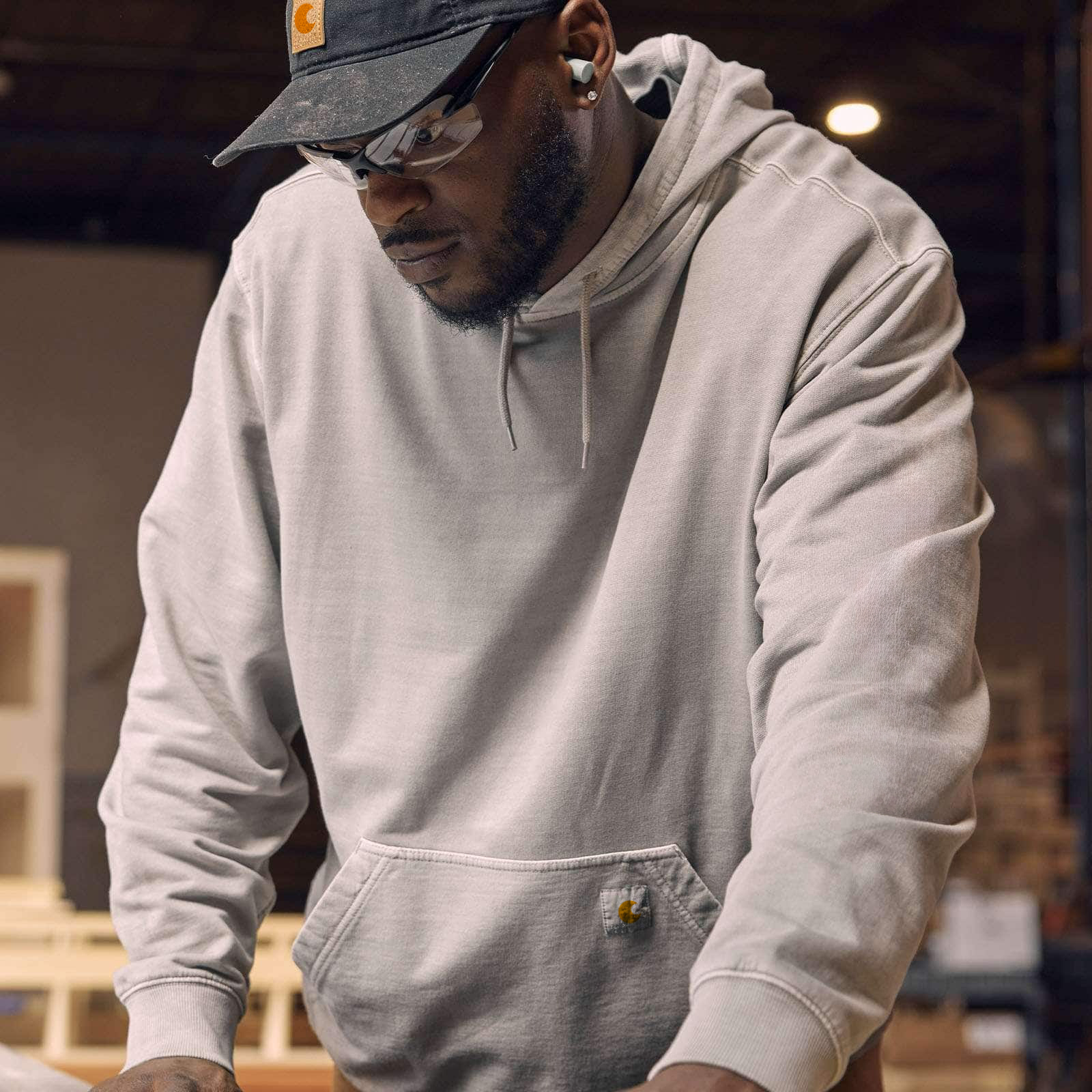 Re-Engineered Relaxed Fit Midweight Garment Dyed French Terry Graphic Sweatshirt