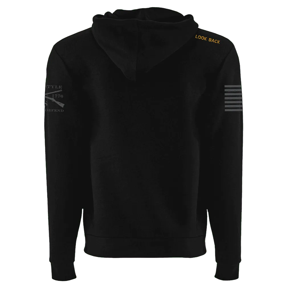 Don't Look Back Full-Zip Hoodie - Black