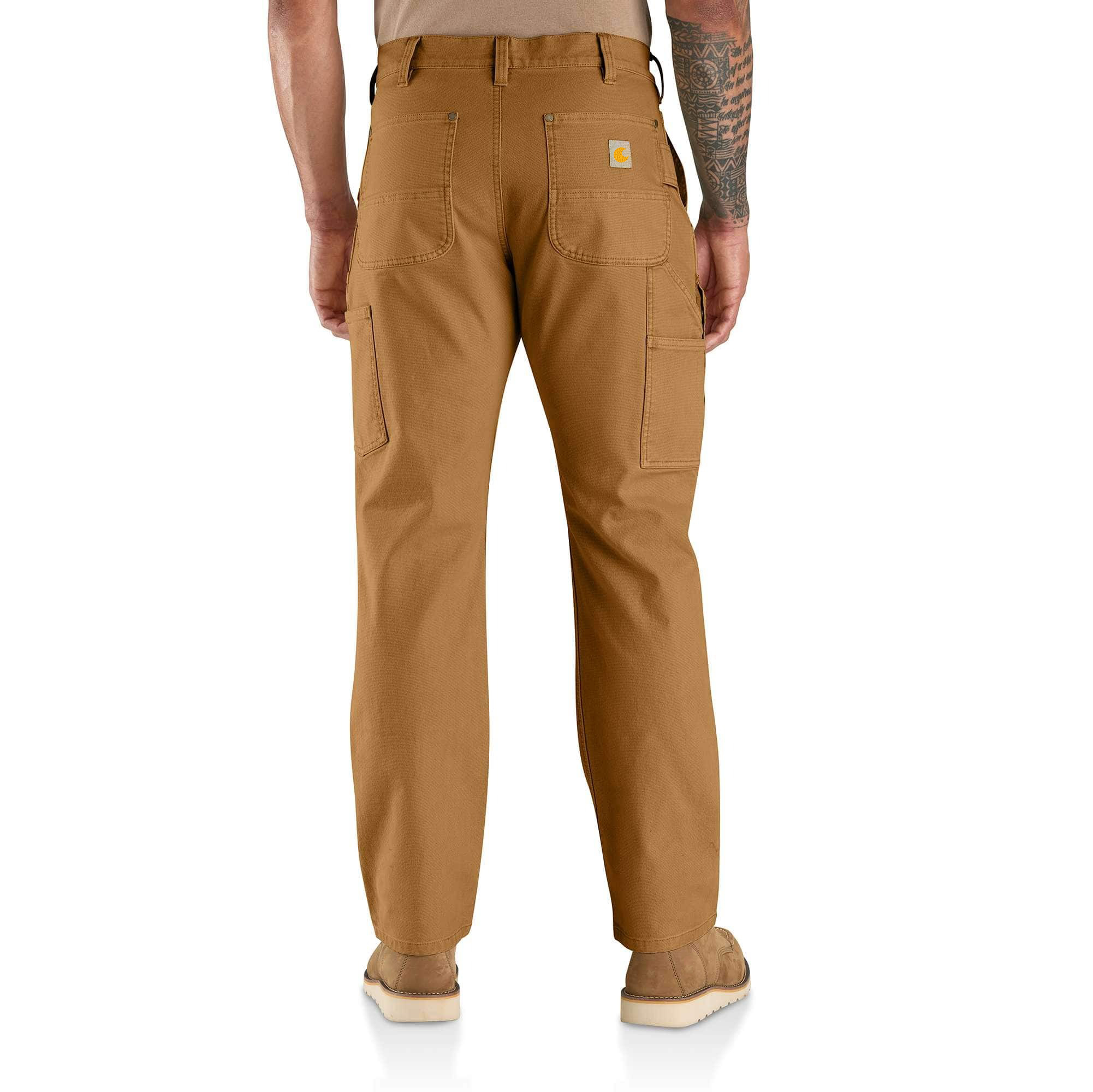 Rugged Flex Relaxed Fit Garment Dyed Duck Double-Front Utility Pant