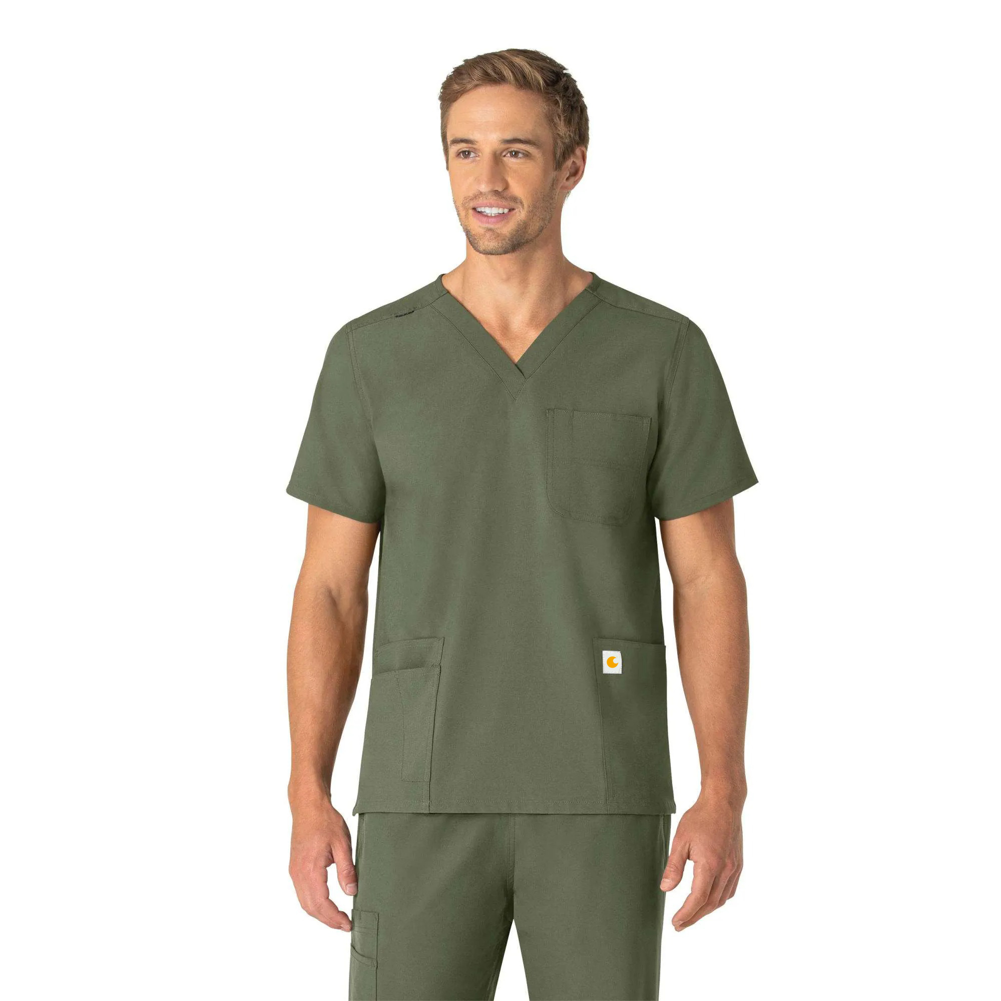 Unisex Force Essentials V-Neck 6-Pocket Scrub Top