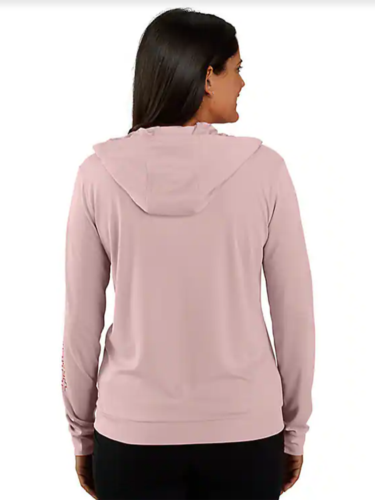 Women's Relaxed Fit Lightweight Long-Sleeve Hooded Graphic T-Shirt