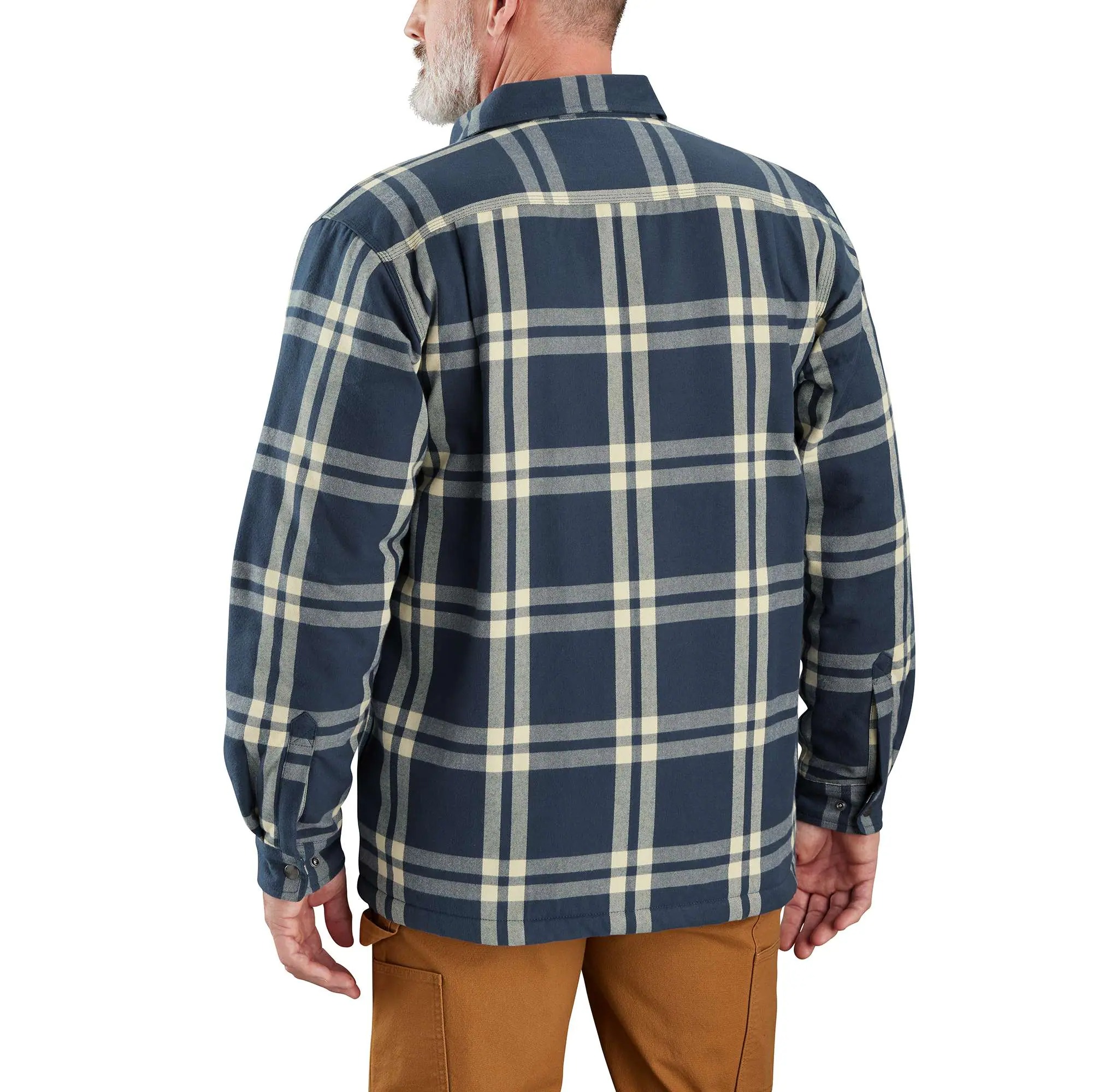 Relaxed Fit Flannel Sherpa-Lined Shirt Jac