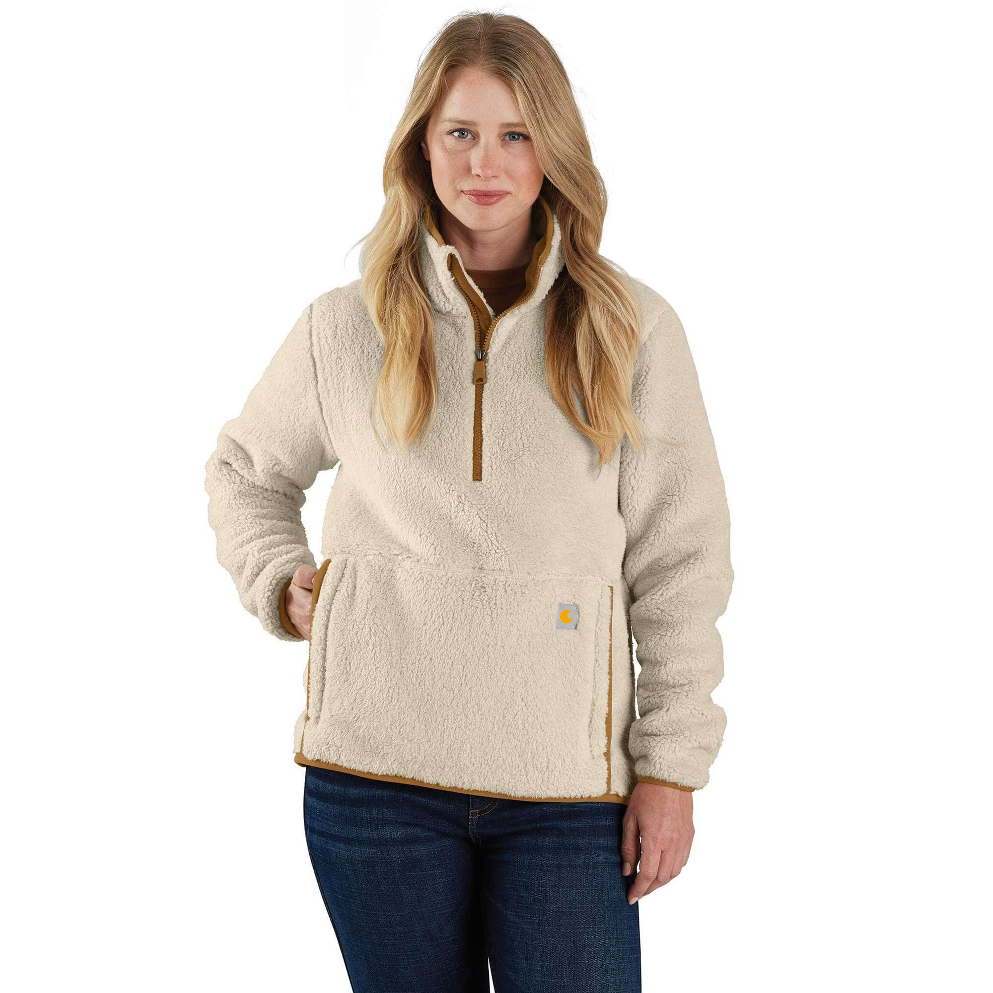 Women's Loose Fit Fleece Pullover - 3 Warmest Rating