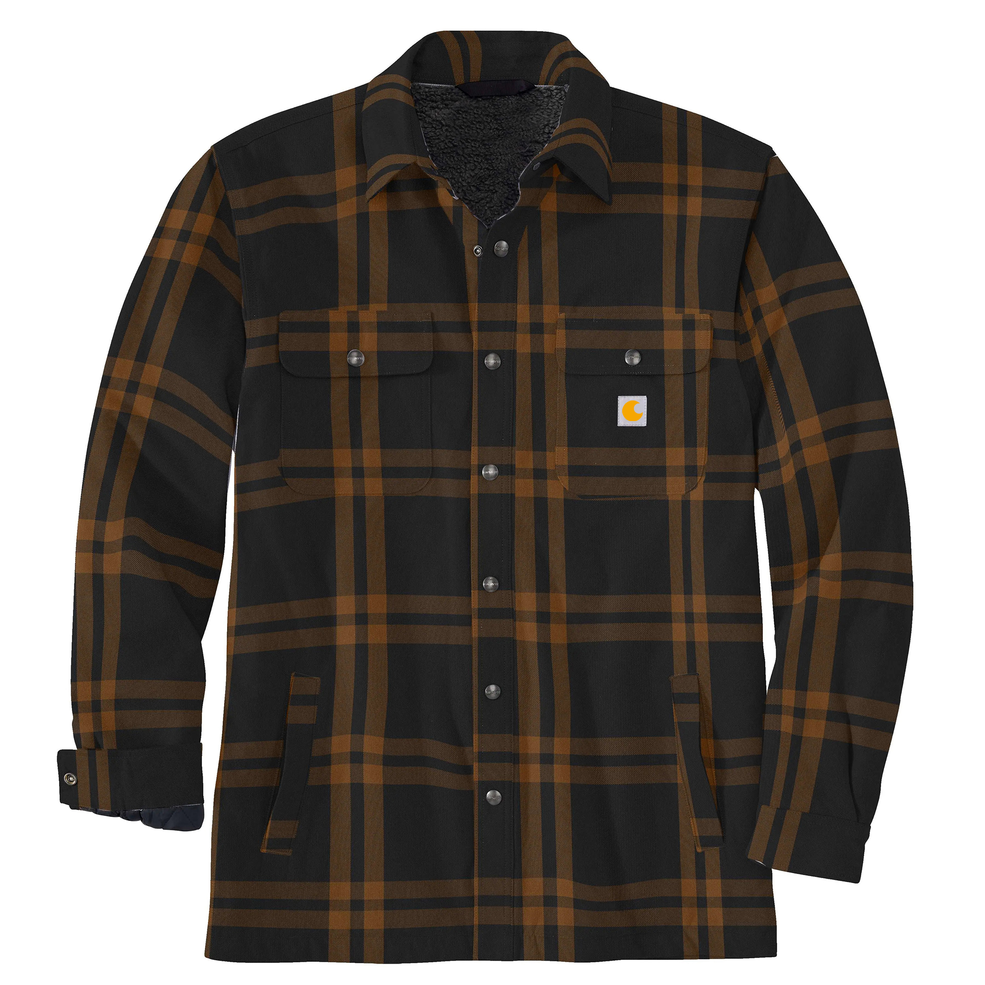 Relaxed Fit Flannel Sherpa-Lined Shirt Jac