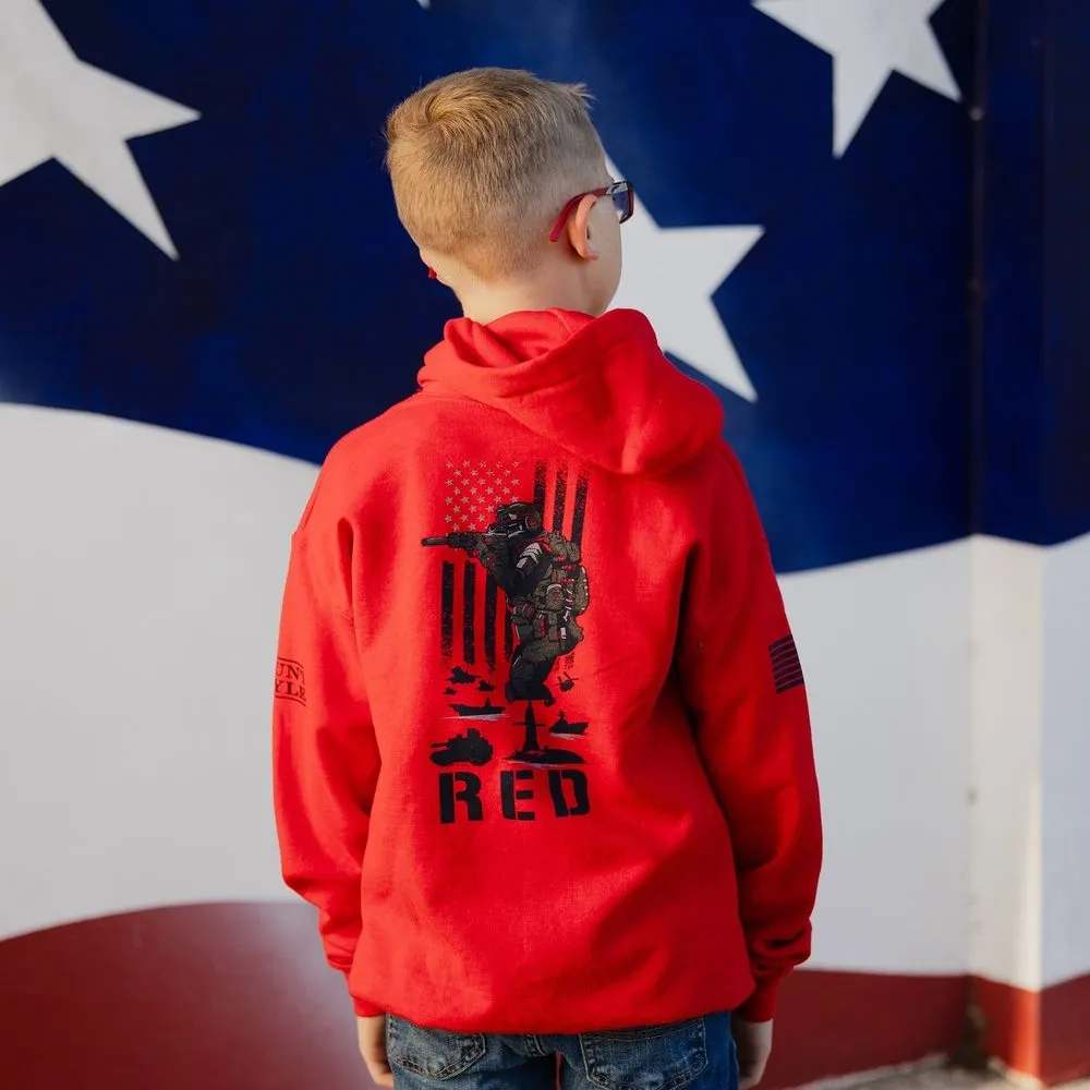 Youth RED Friday Hoodie - Red