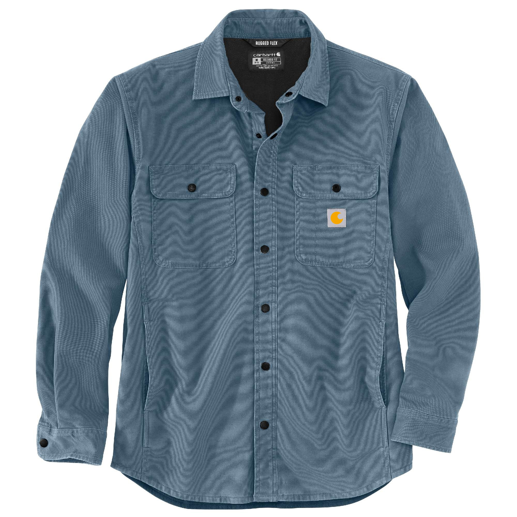 Rugged Flex Relaxed Fit Canvas Fleece-Lined Shirt Jac