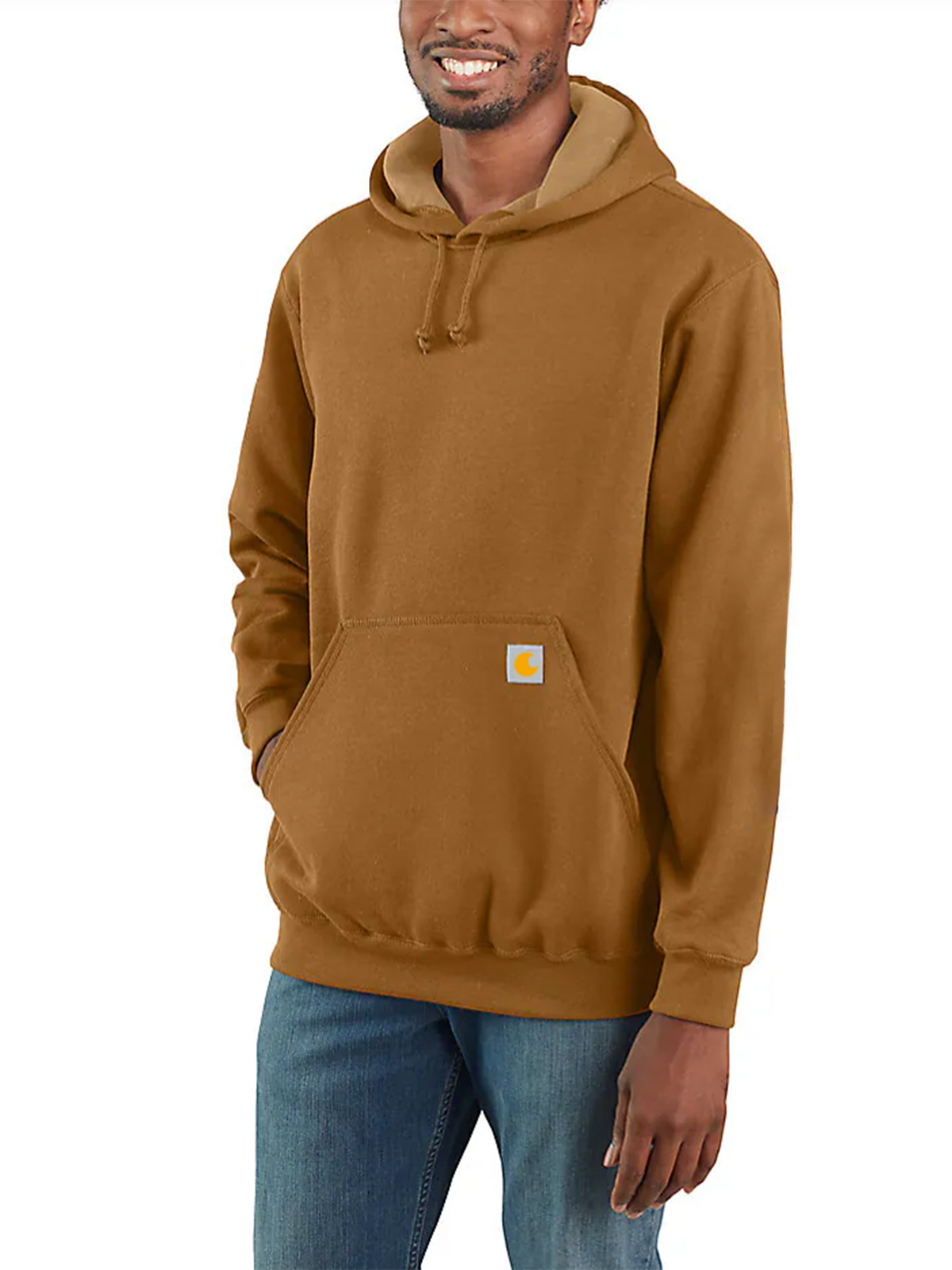 Loose Fit Midweight Logo Sleeve Graphic Hoodie