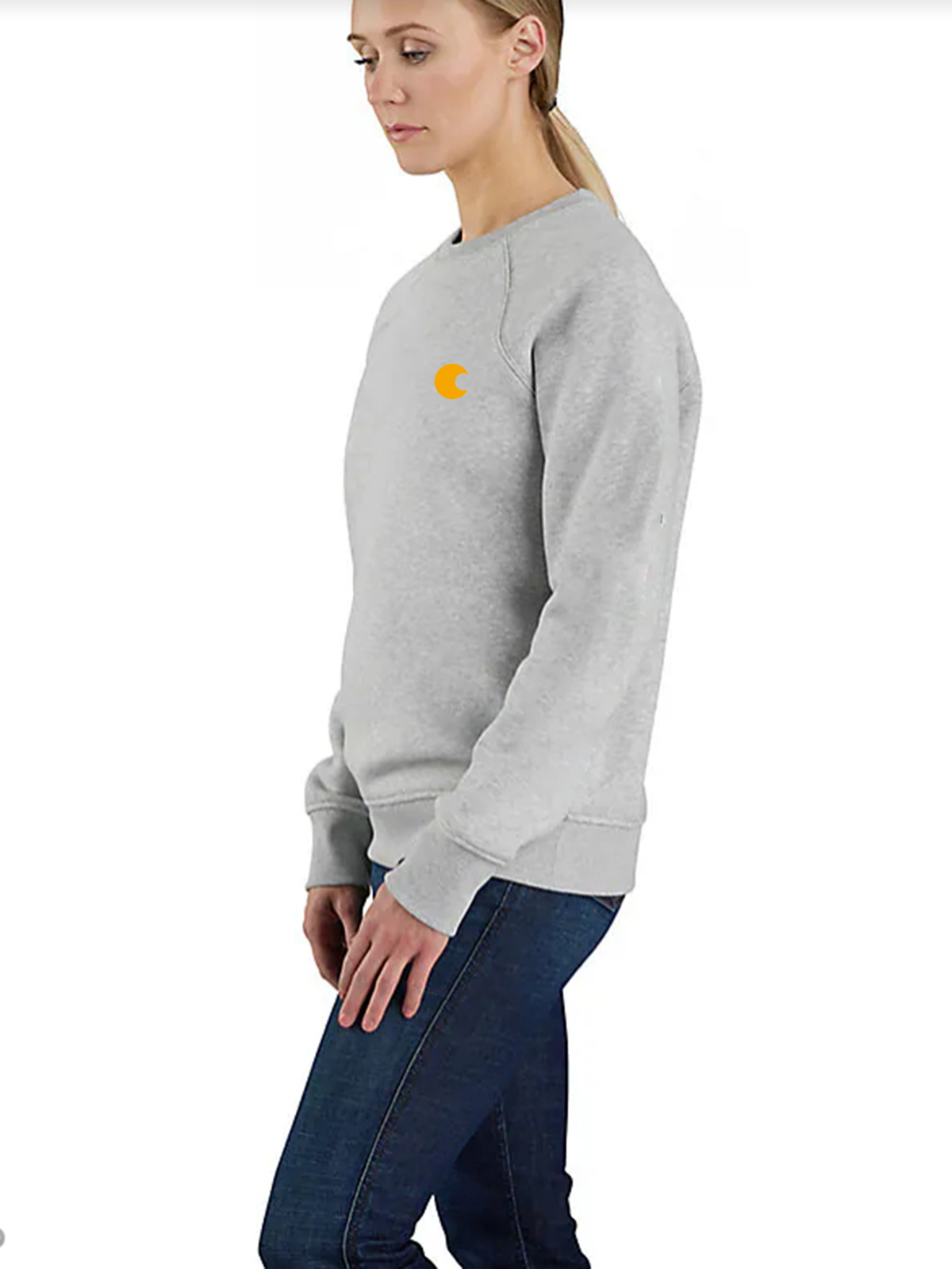 Women's Relaxed Fit Midweight Graphic Crewneck Sweatshirt