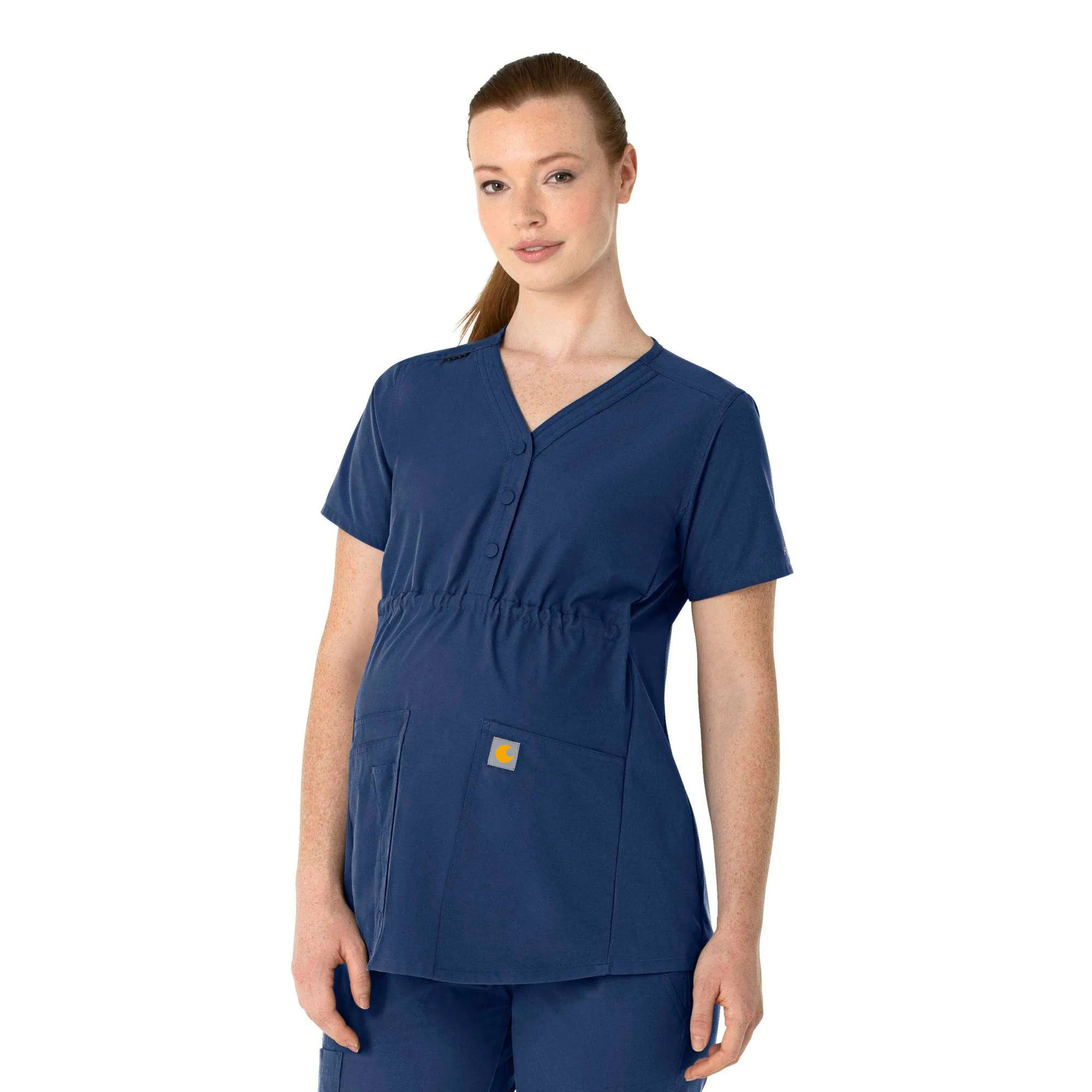 Women's Force Essentials Henley Maternity Scrub Top