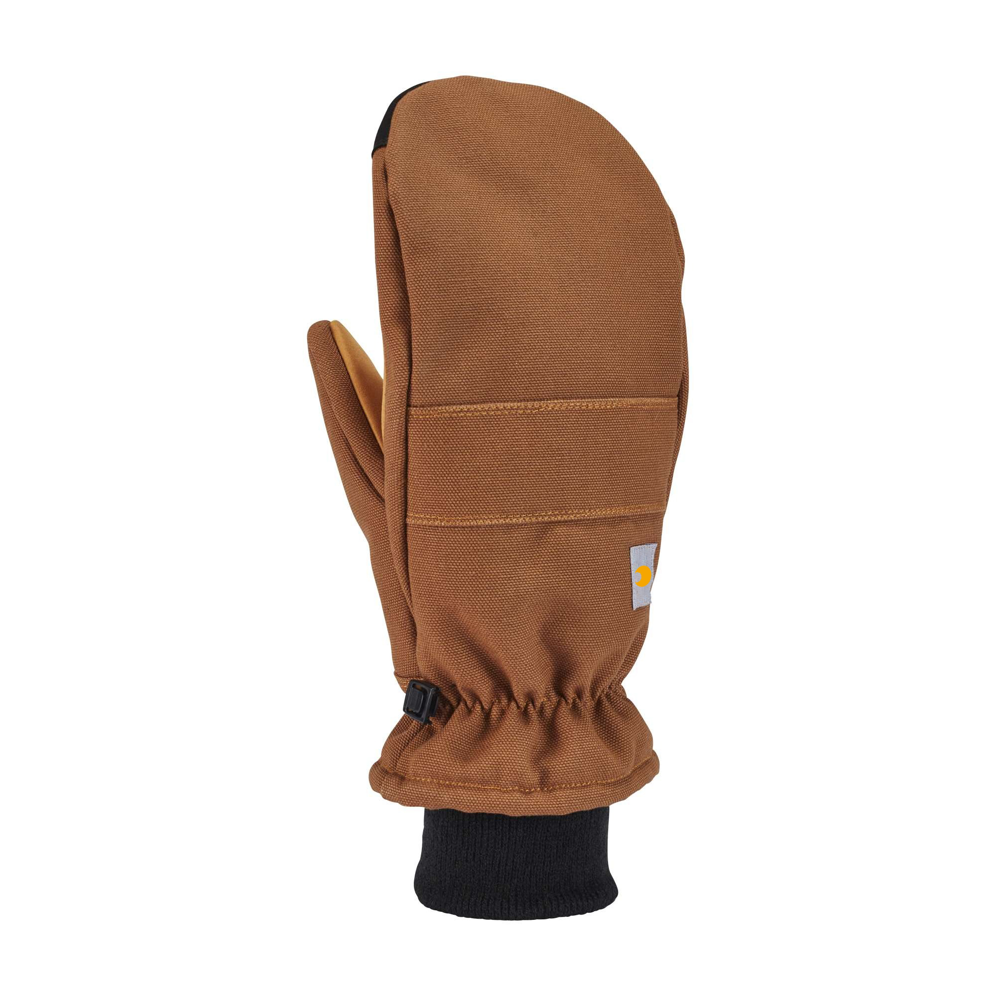 Insulated Duck Synthetic Leather Knit Cuff Mitt
