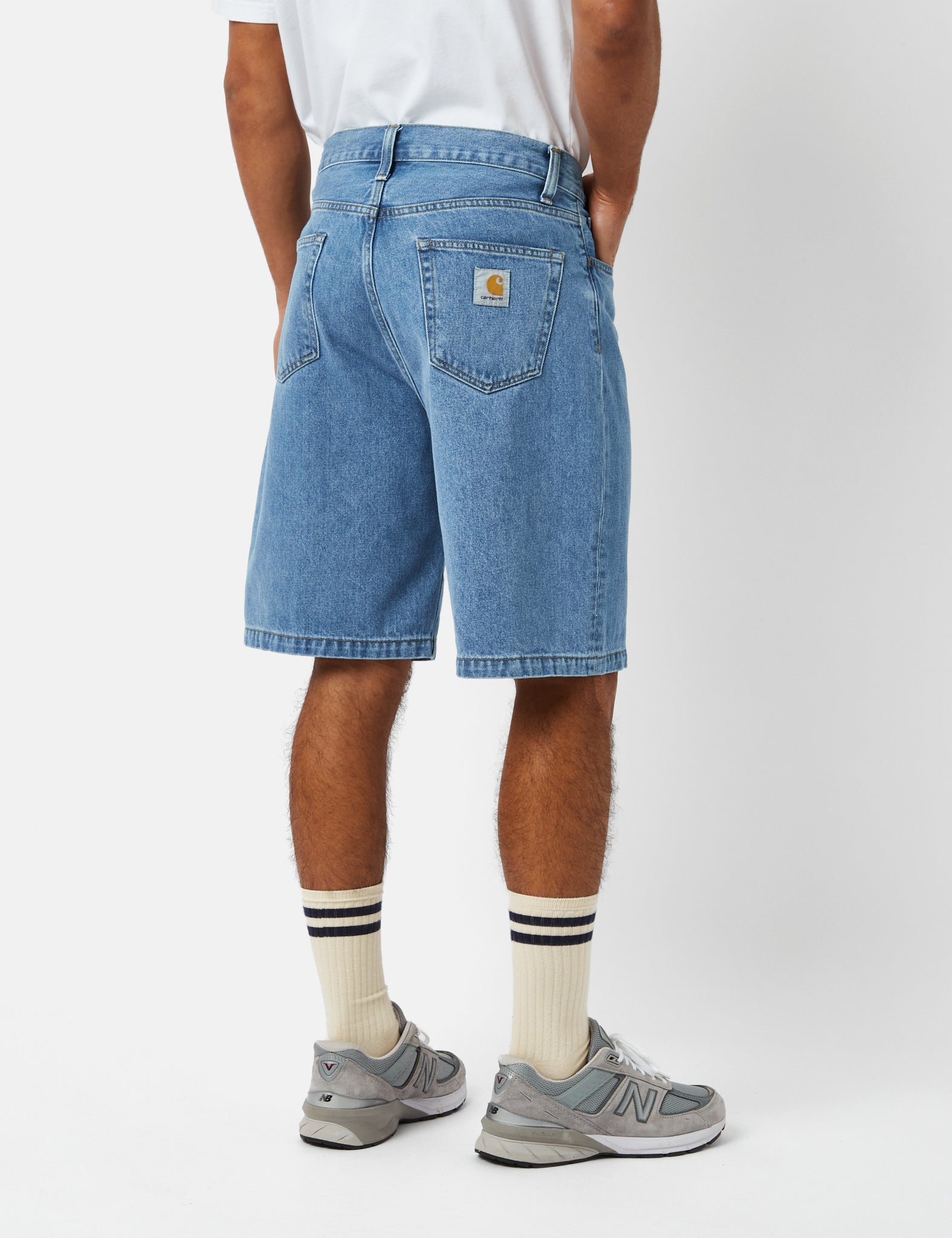 Landon Shorts (Loose) - Blue Heavy Stone Wash