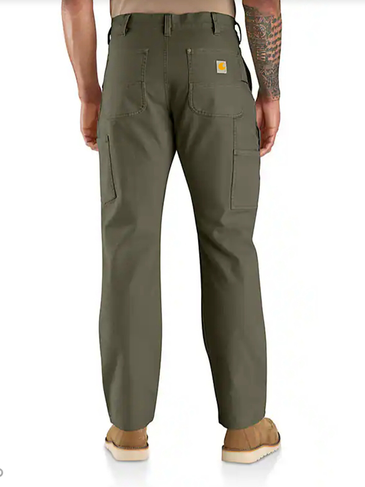Rugged Flex Relaxed Fit Garment Dyed Duck Double-Front Utility Pant