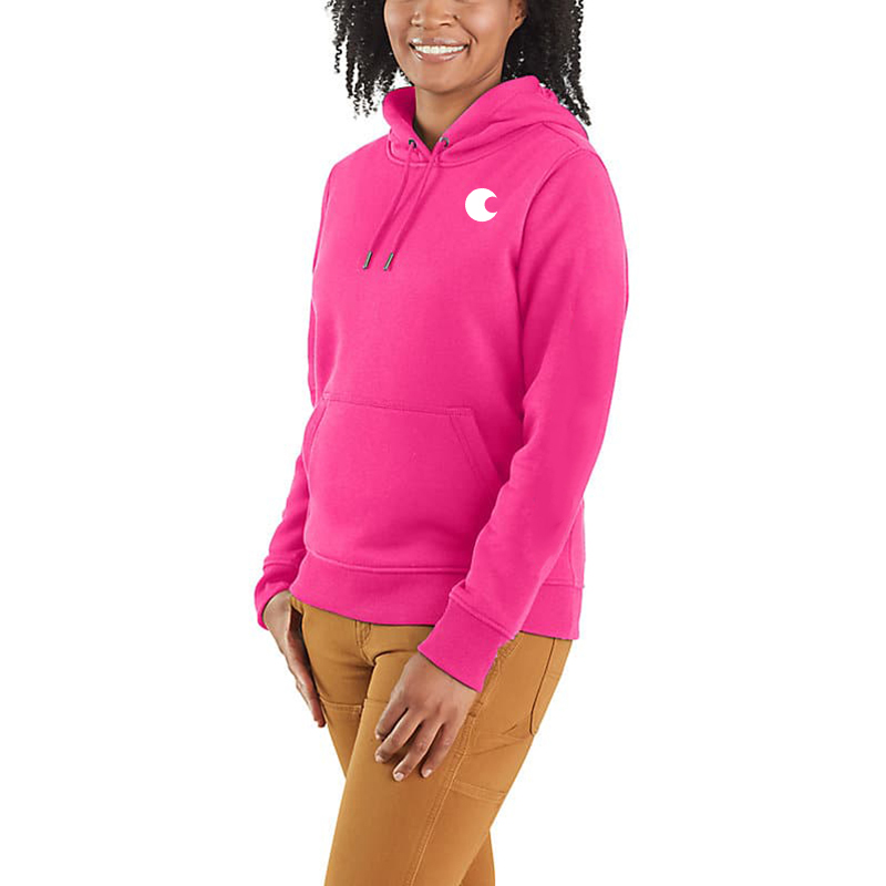 Women's Relaxed Fit Midweight Logo Sleeve Graphic Hoodie