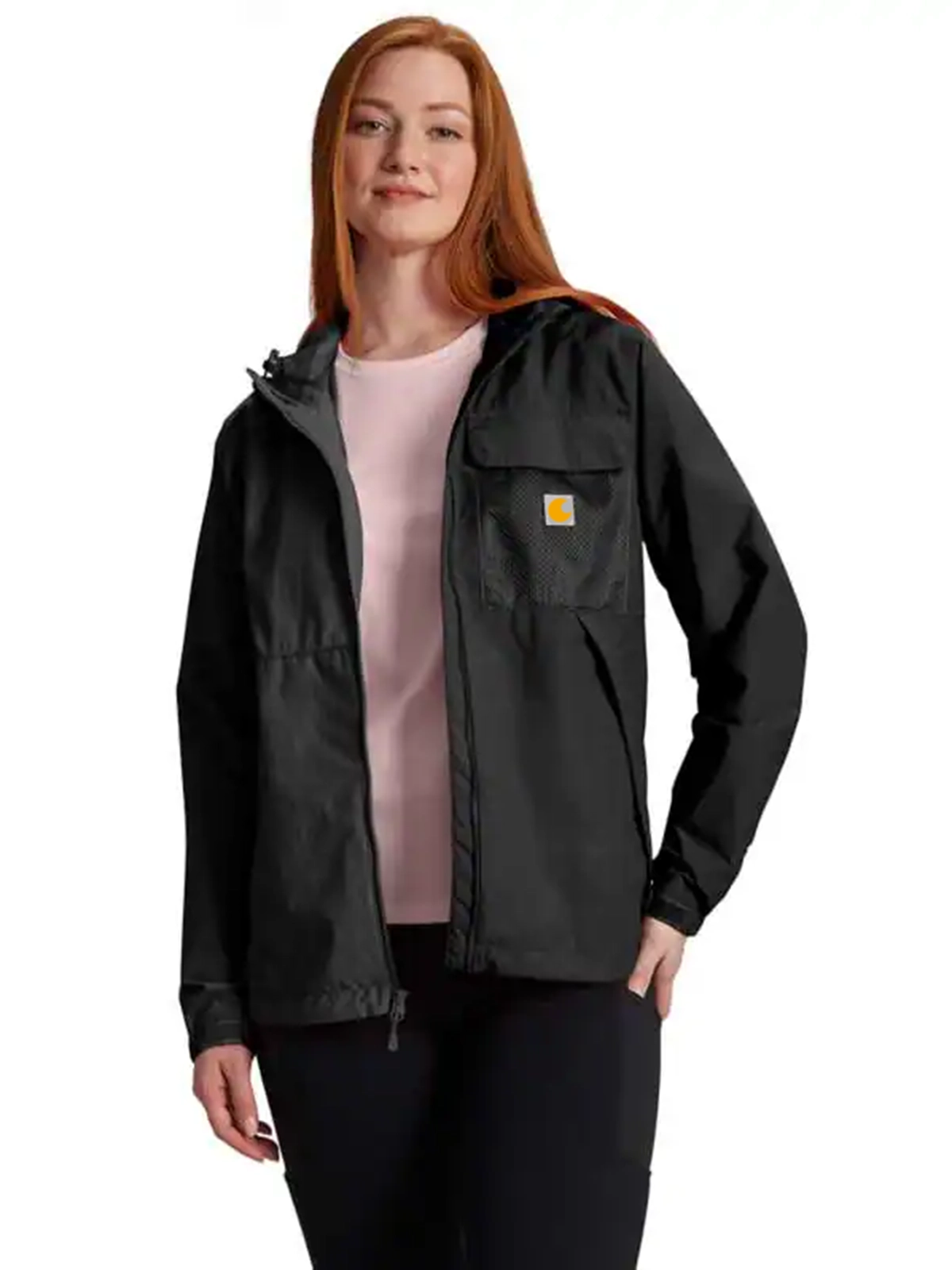 Women's Loose Fit Lightweight Hooded Packable Jacket