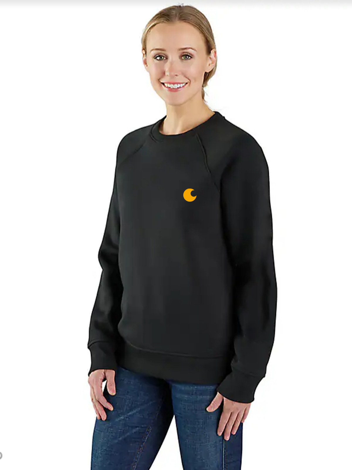 Women's Relaxed Fit Midweight Graphic Crewneck Sweatshirt