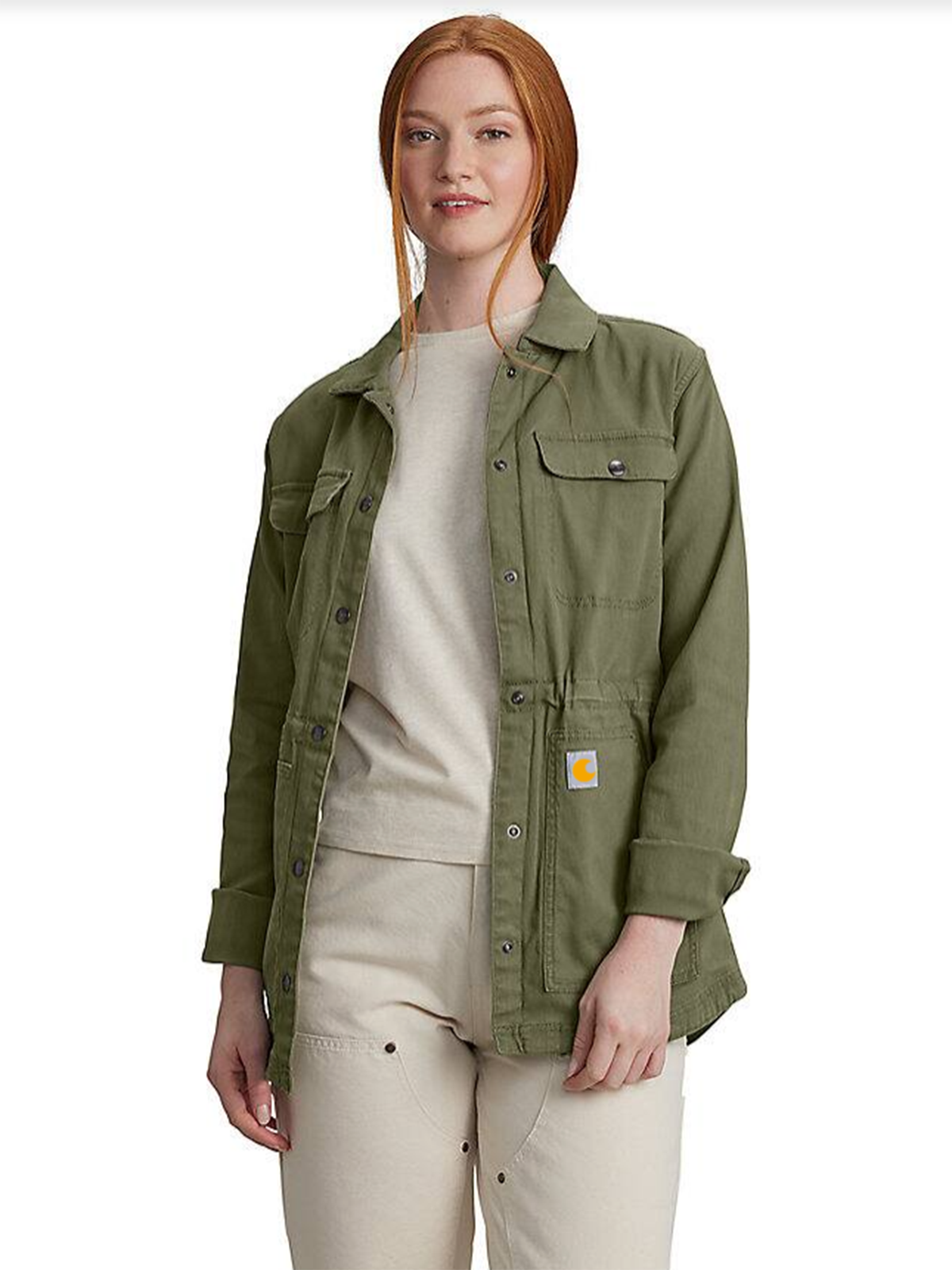Women's Relaxed Fit Canvas Coat - 1 Warm Rating