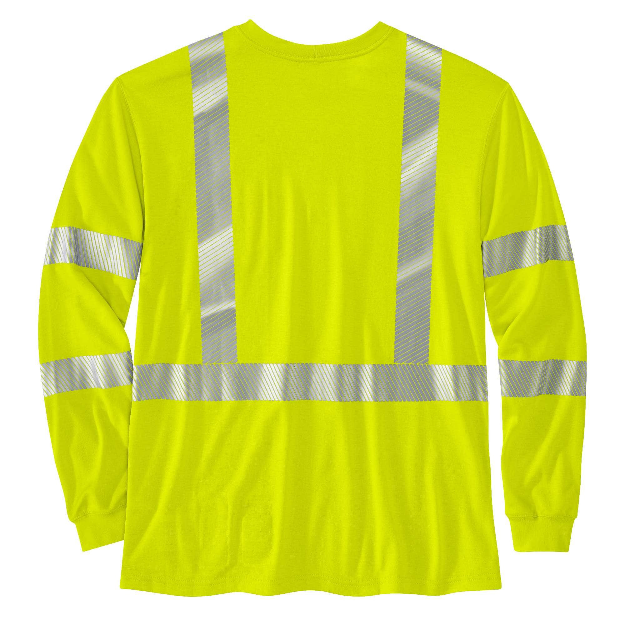 Flame-Resistant High-Visibility Force Midweight Long-Sleeve Class 3 Pocket T-Shirt