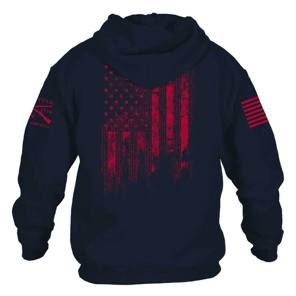 1776 Flag Hoodie - Navy
