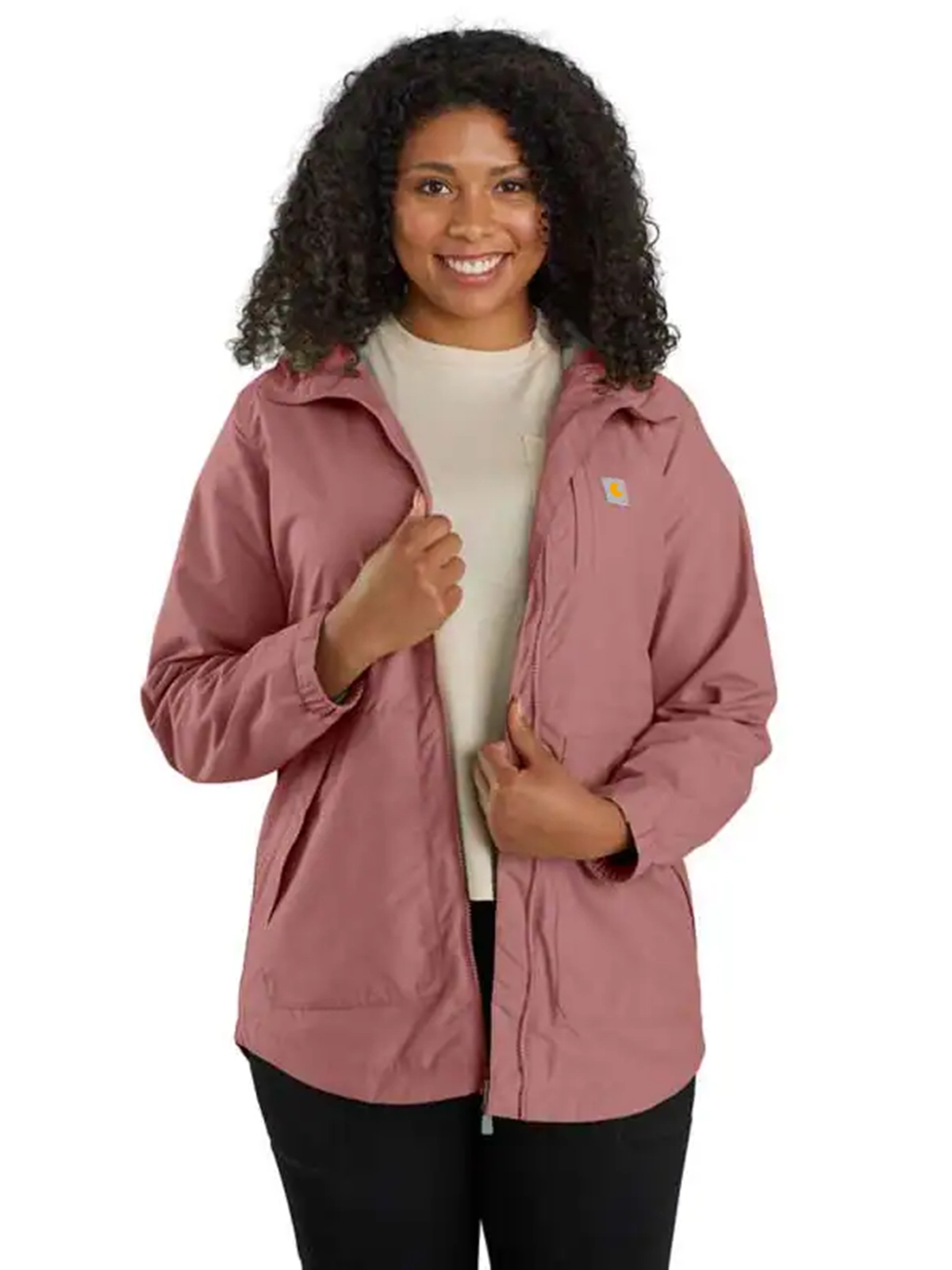 Women's Rain Jacket - Relaxed Fit - Lightweight - 1 Warm Rating
