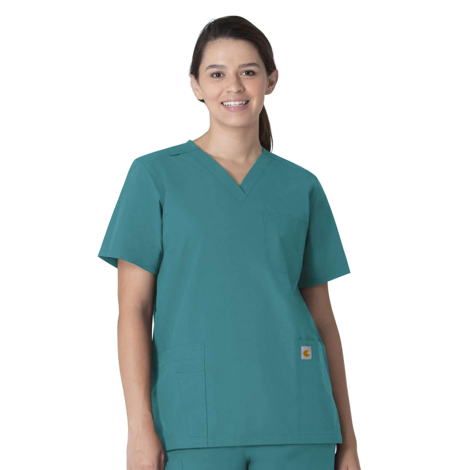 Unisex Force Essentials V-Neck 6-Pocket Scrub Top