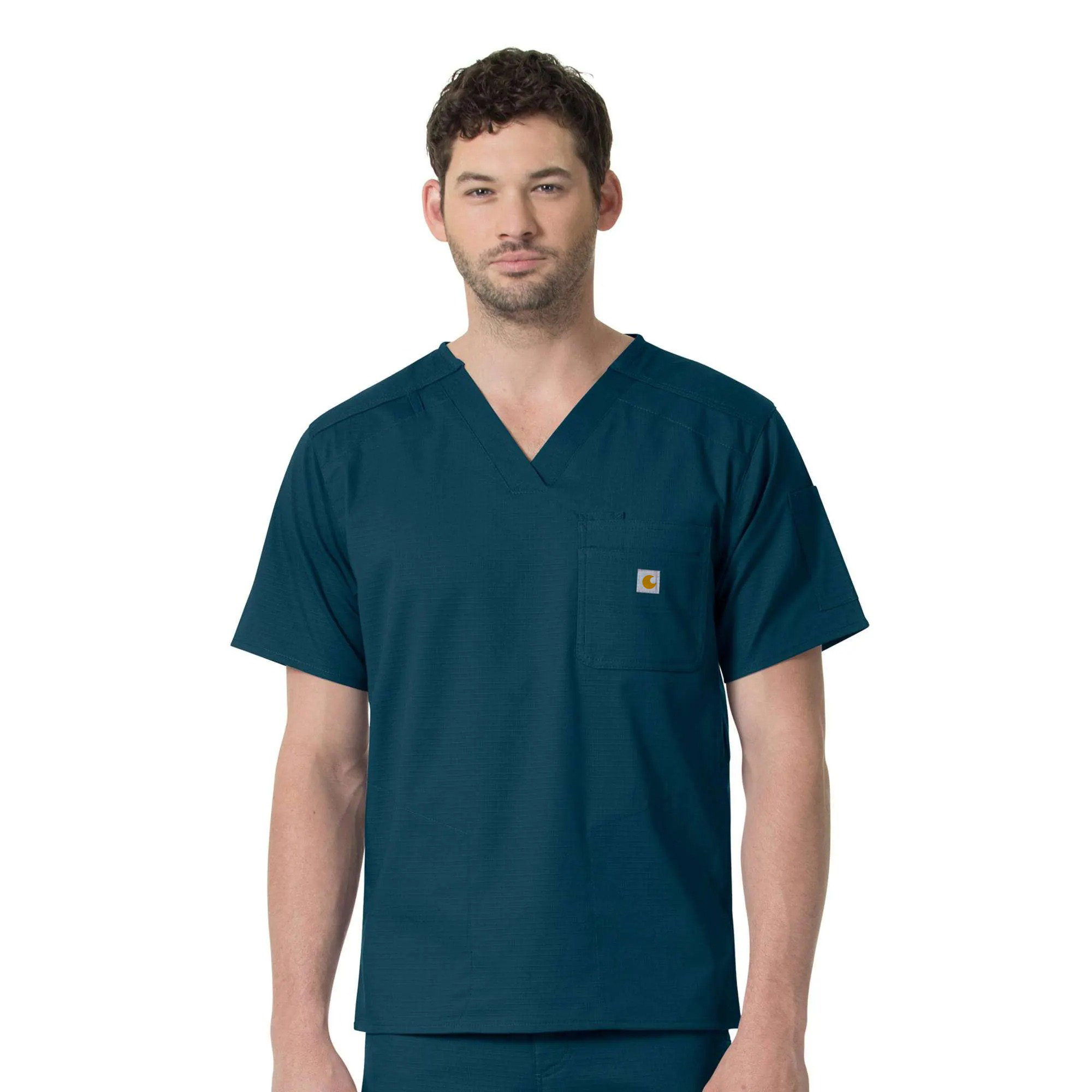 Rugged Flex Ripstop Chest Pocket Scrub Top