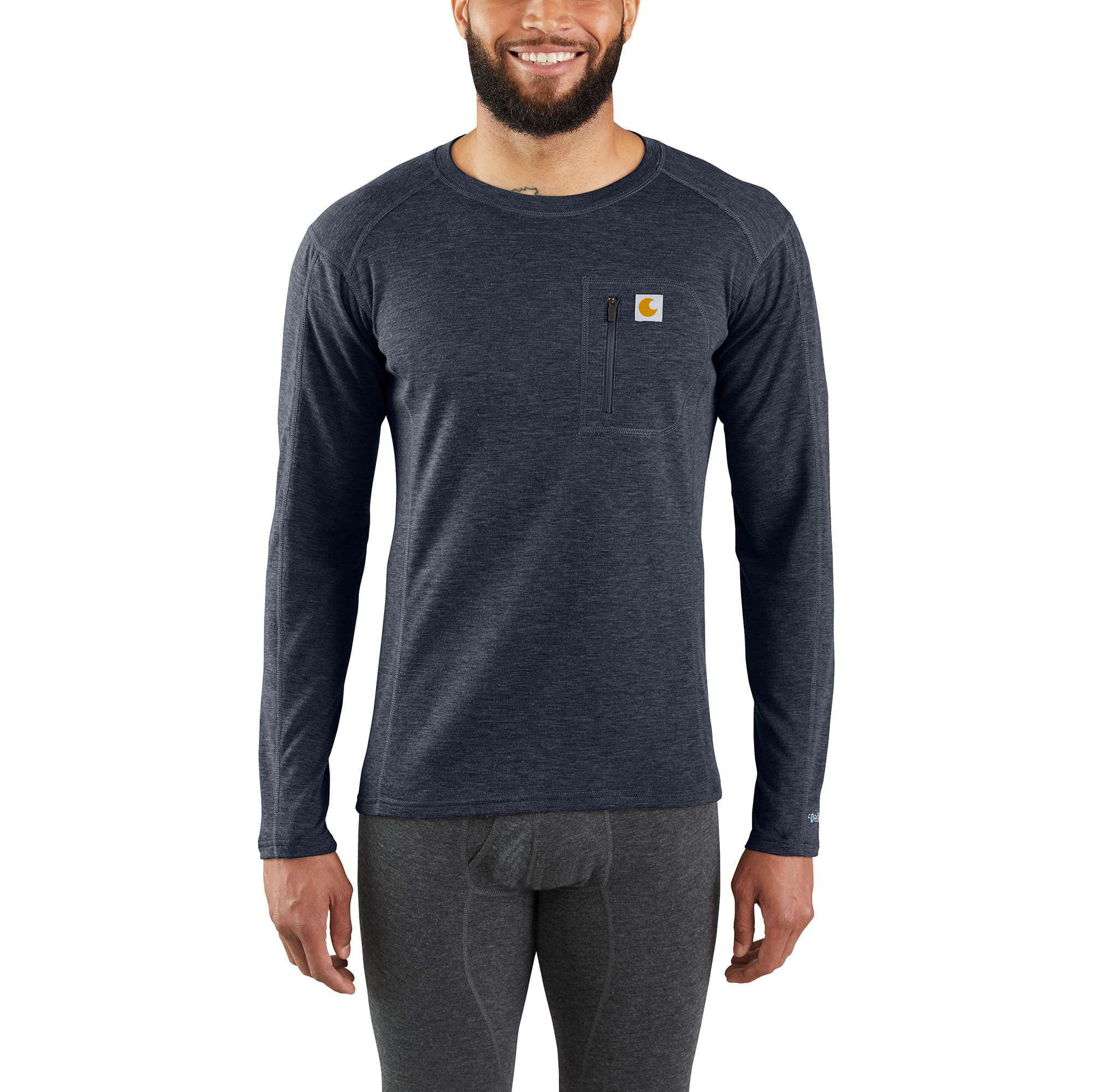 Men's Base Layer Thermal Shirt - Heavyweight - Synthetic-Wool Blend