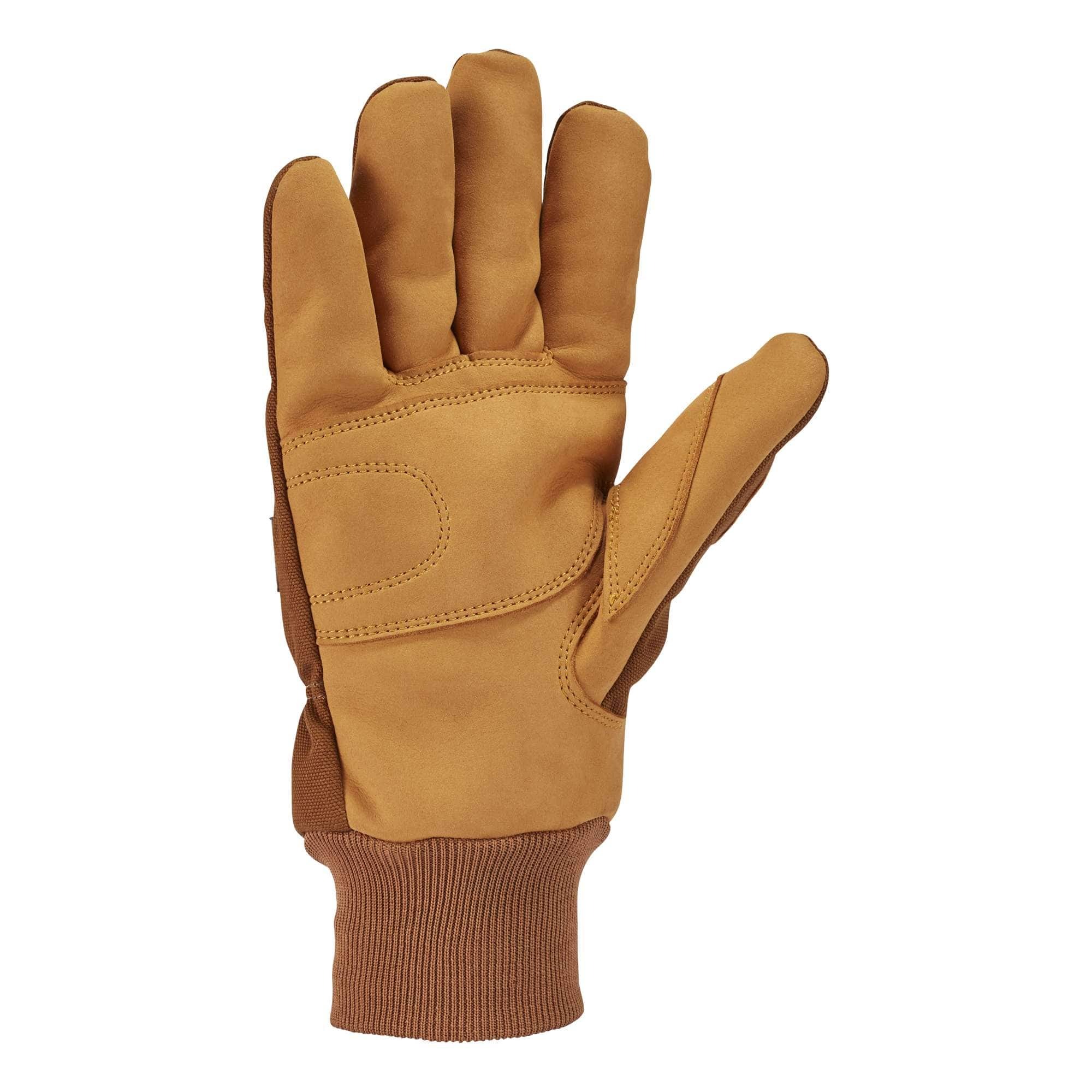 Women's Insulated Duck Synthetic Leather Knit Cuff Glove