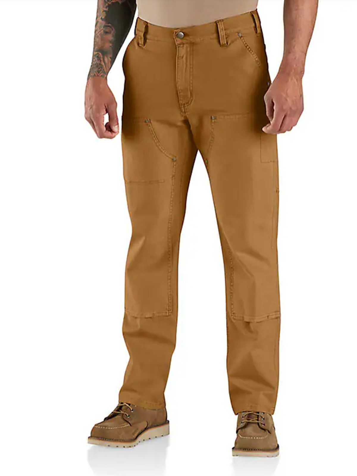 Rugged Flex Relaxed Fit Garment Dyed Duck Double-Front Utility Pant