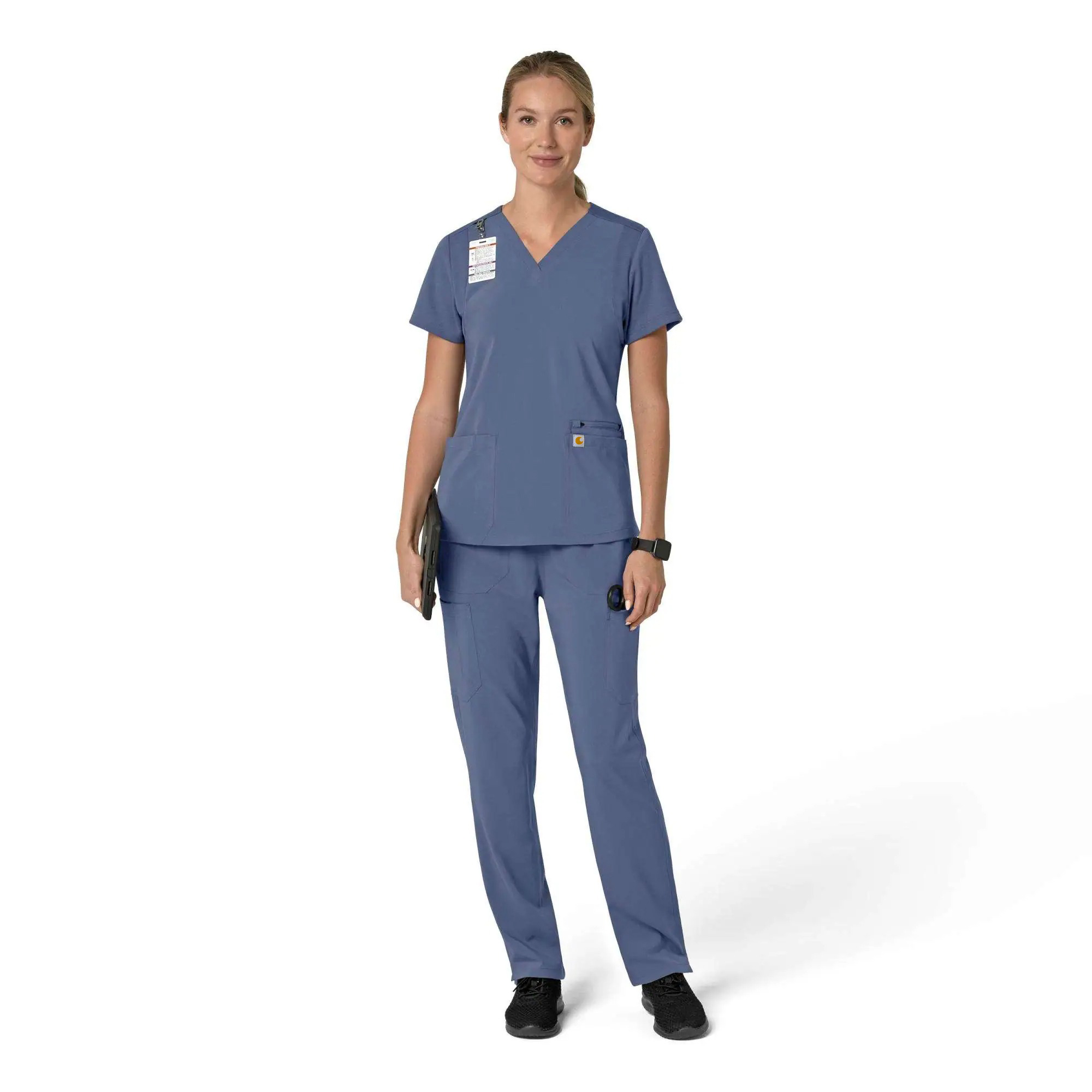 Women's Force Cross-Flex Flex Panel V-Neck Scrub Top