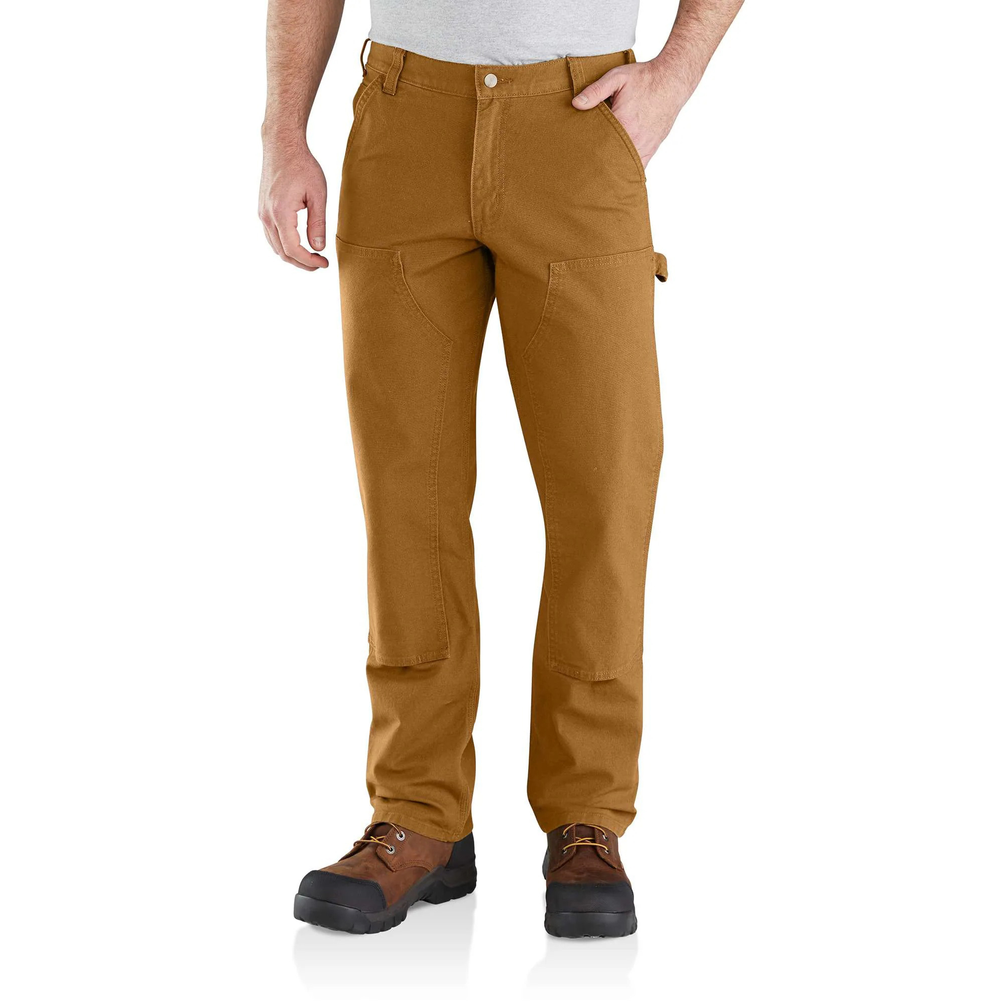 Men's Utility Double-Knee Work Pant - Relaxed Fit - Rugged Flex - Duck