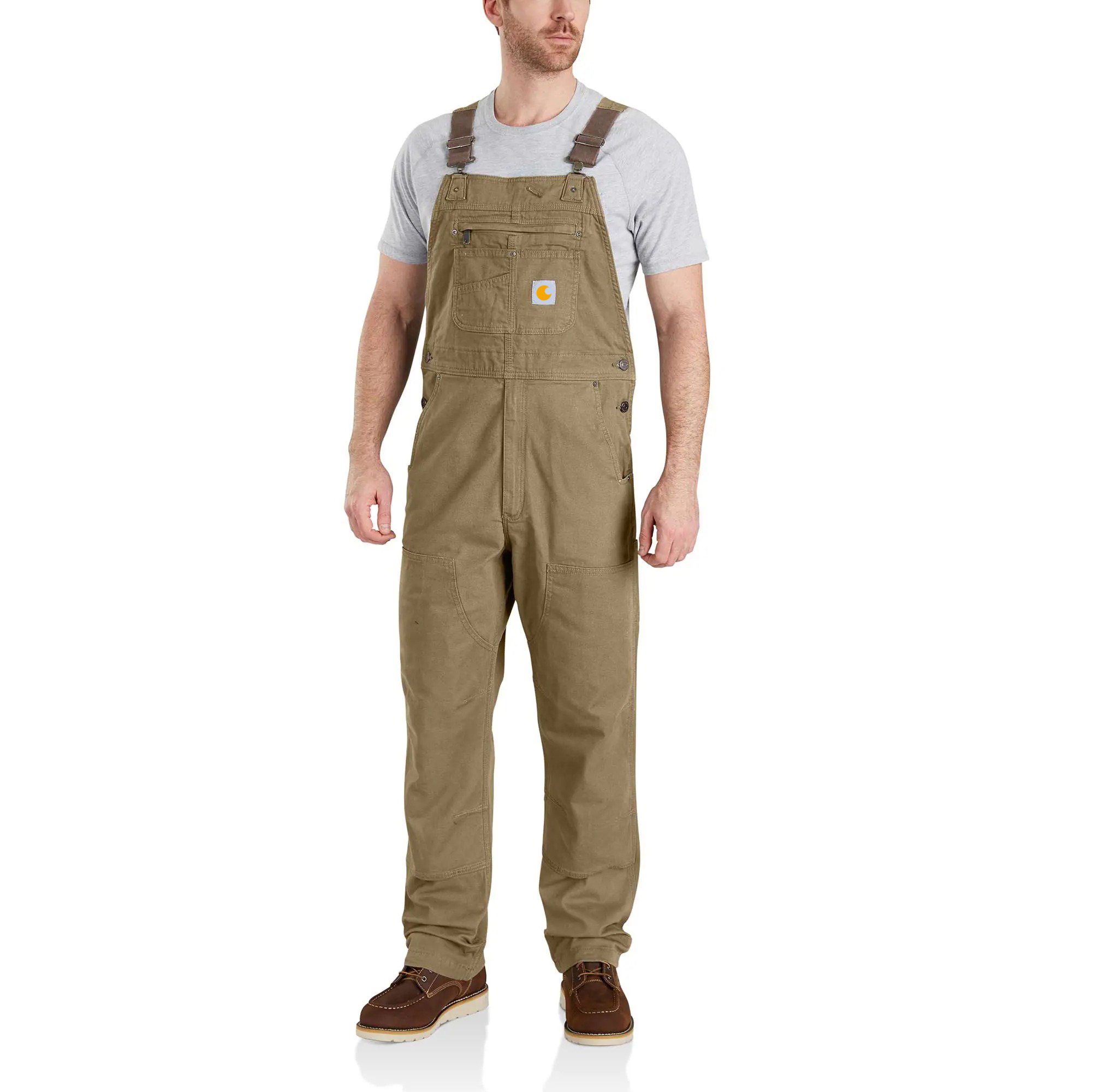 Rugged Flex Relaxed Fit Canvas Bib Overall
