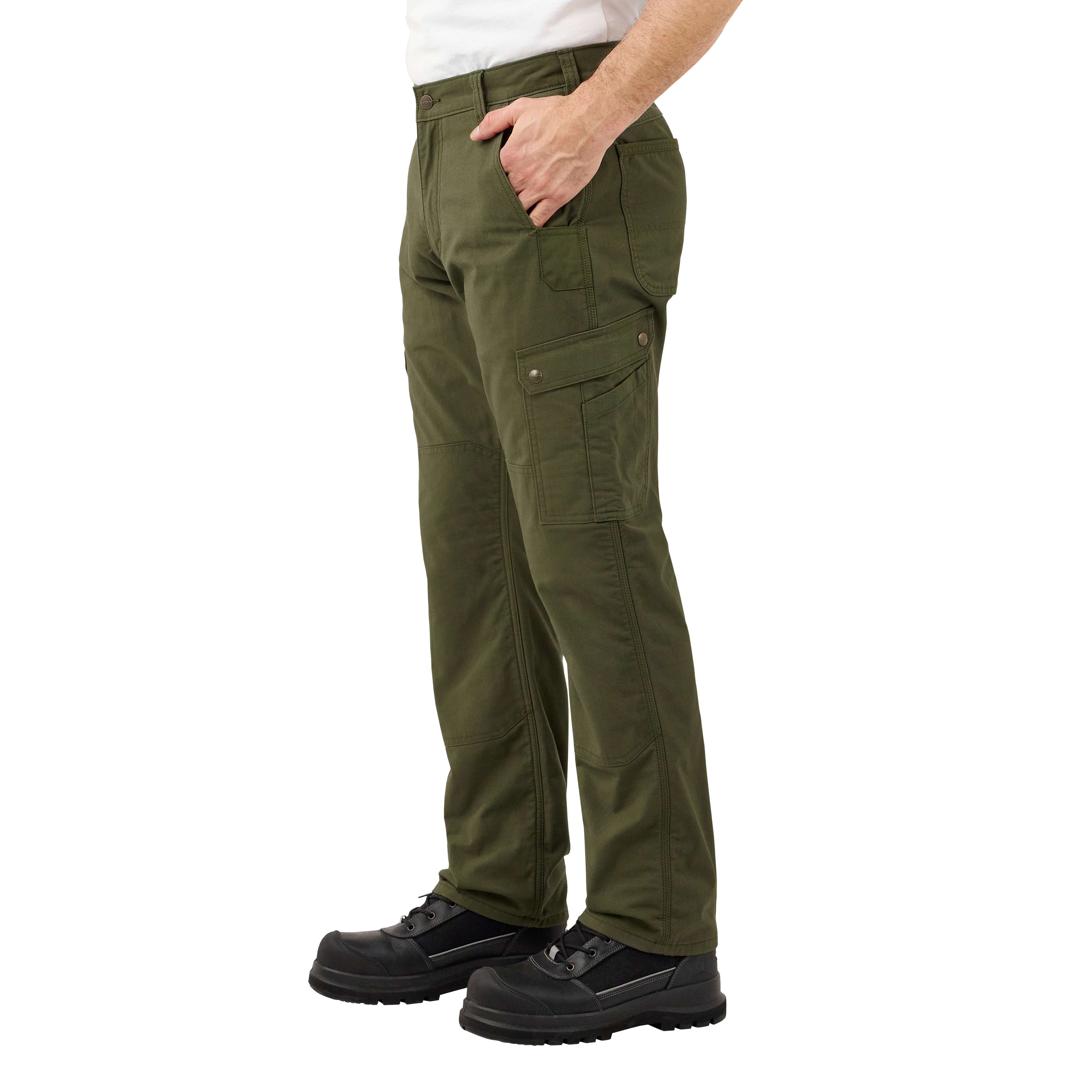 Rugged Flex Relaxed Fit Ripstop Cargo Fleece-Lined Work Pant