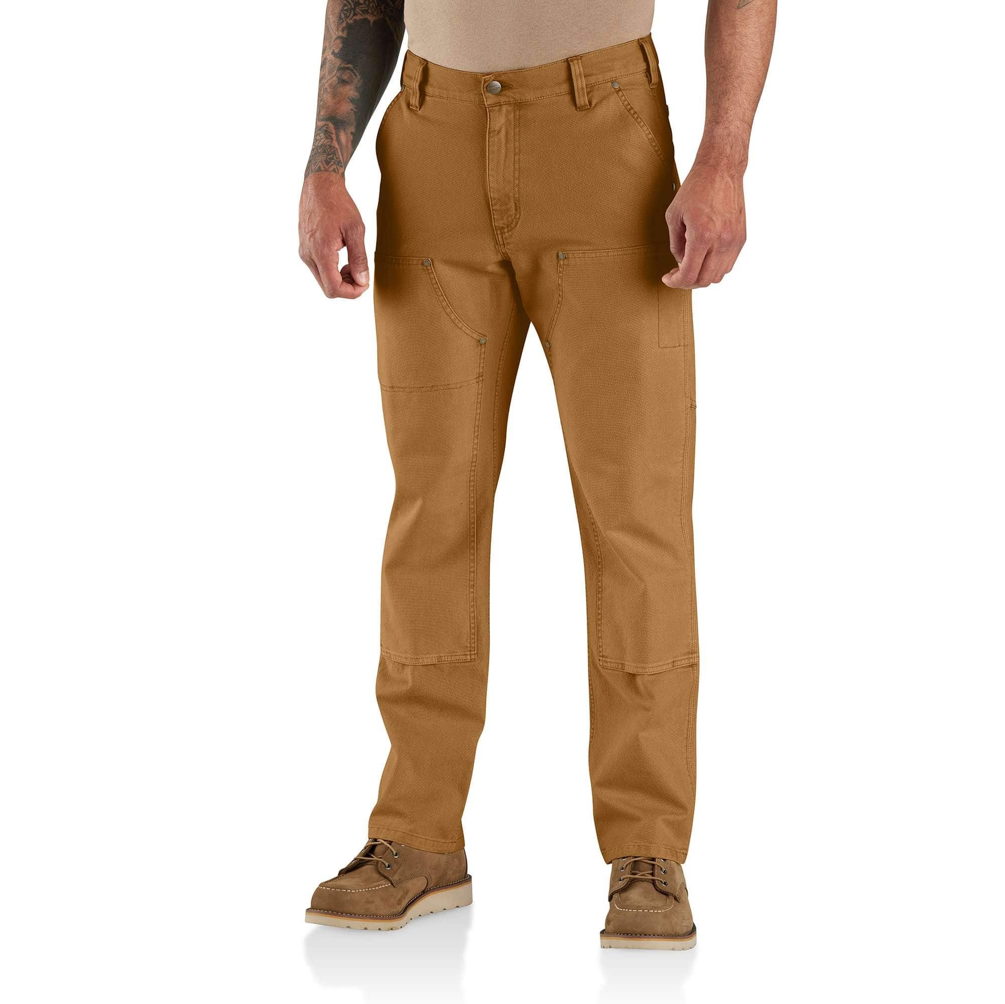 Rugged Flex Relaxed Fit Garment Dyed Duck Double-Front Utility Pant