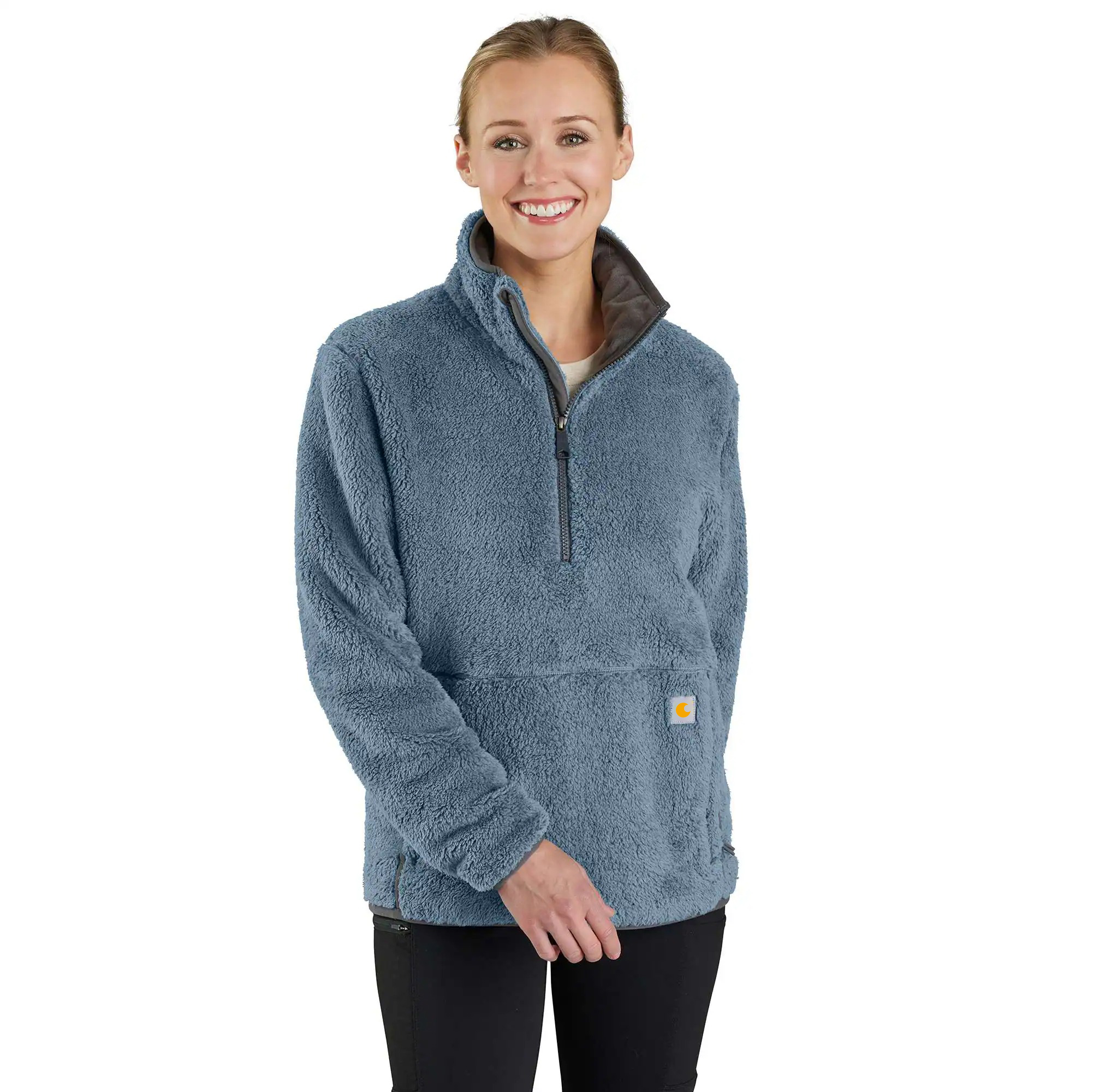 Women's Loose Fit Fleece Pullover - 3 Warmest Rating