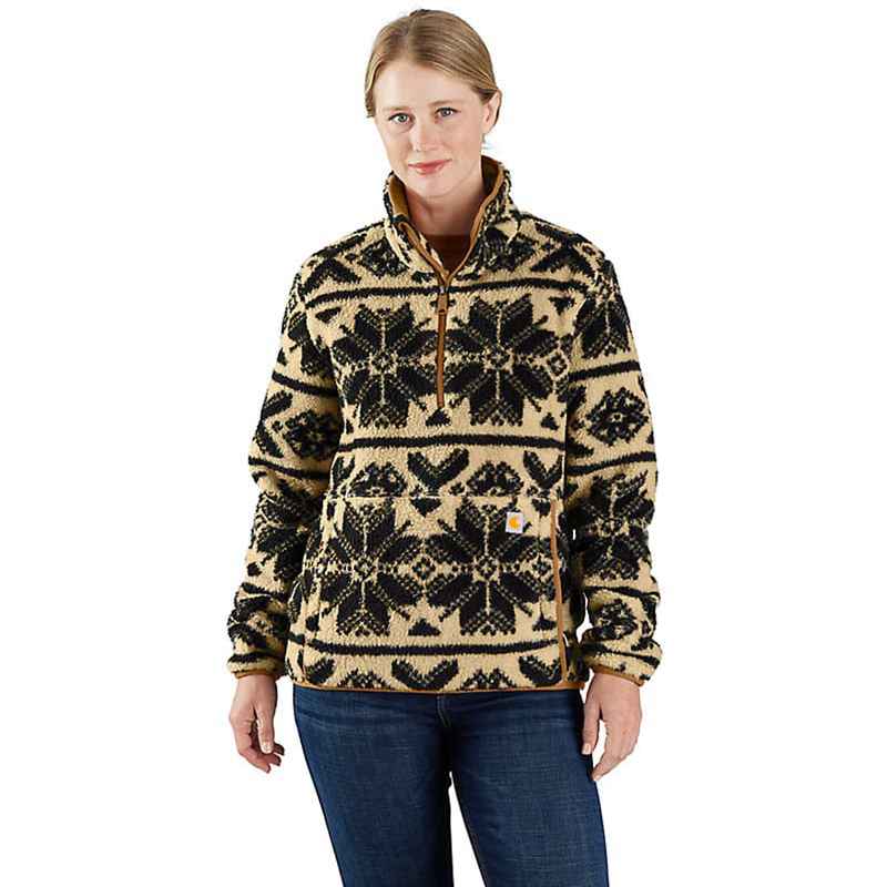 Women's Loose Fit Fleece Pullover - 3 Warmest Rating