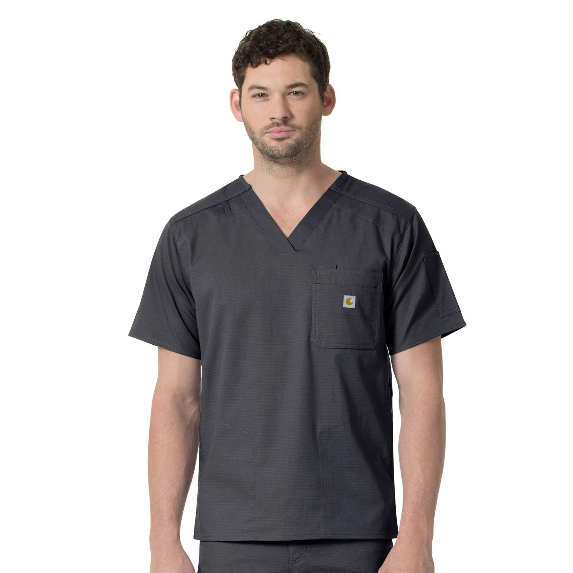 Rugged Flex Ripstop Chest Pocket Scrub Top
