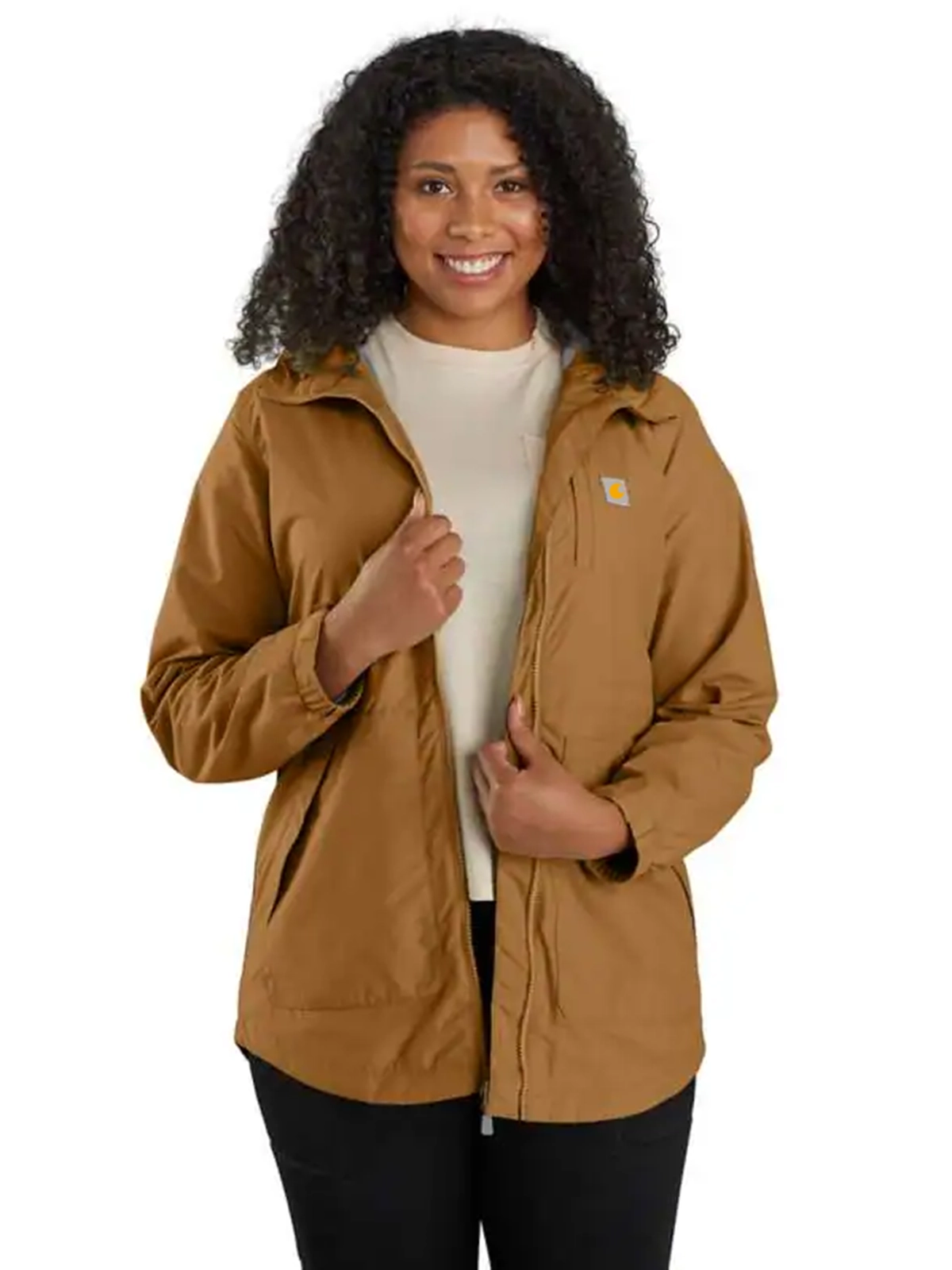 Women's Rain Jacket - Relaxed Fit - Lightweight - 1 Warm Rating
