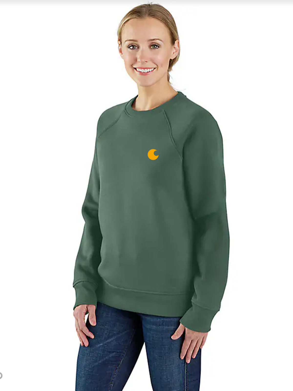 Women's Relaxed Fit Midweight Graphic Crewneck Sweatshirt