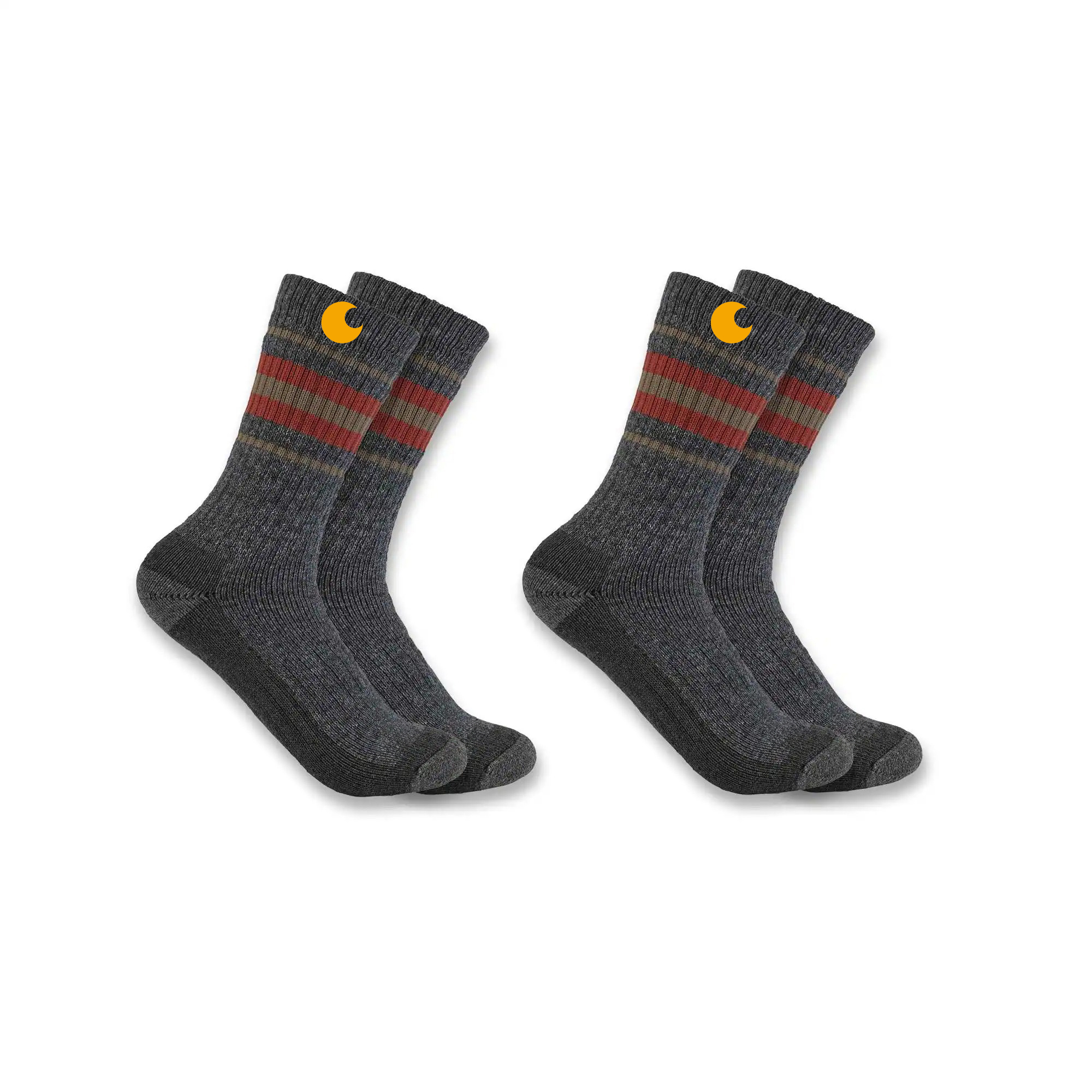 Women's Heavyweight Synthetic-Wool Blend Crew Sock 2-Pack