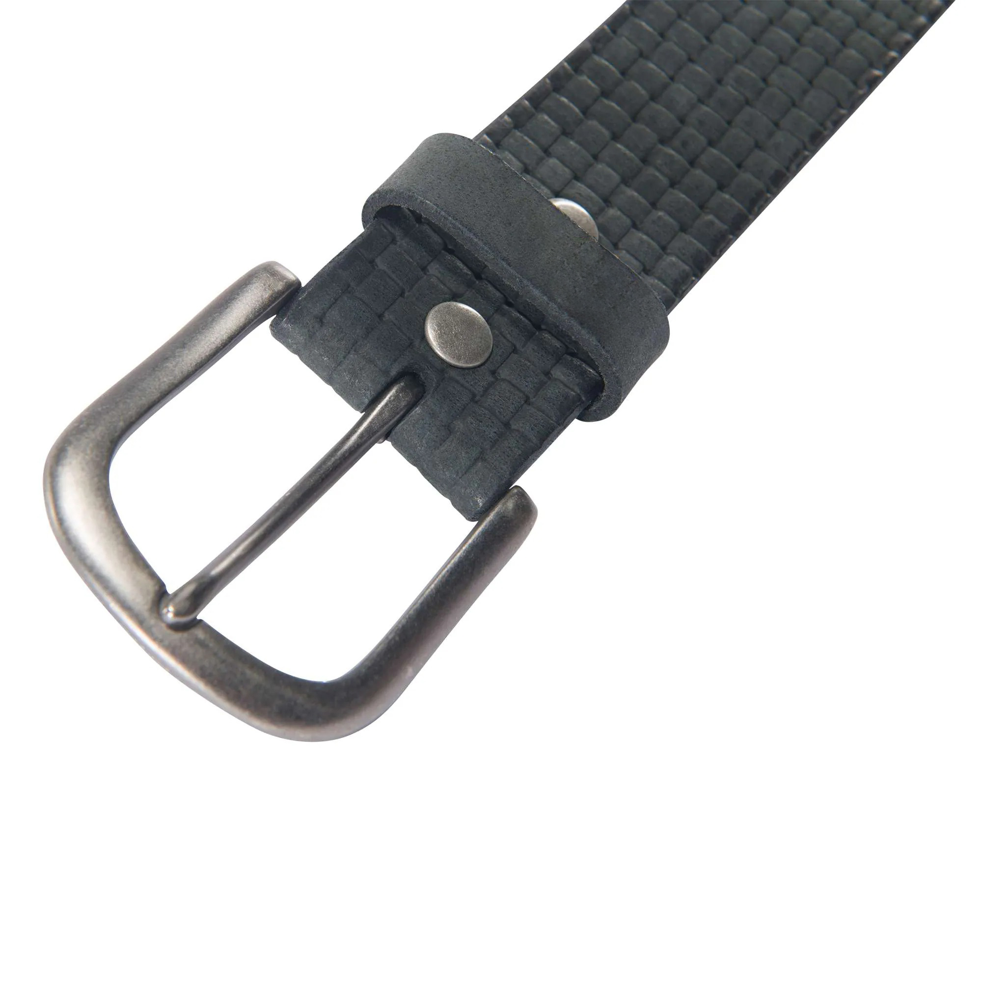 Saddle Leather Basketweave Belt